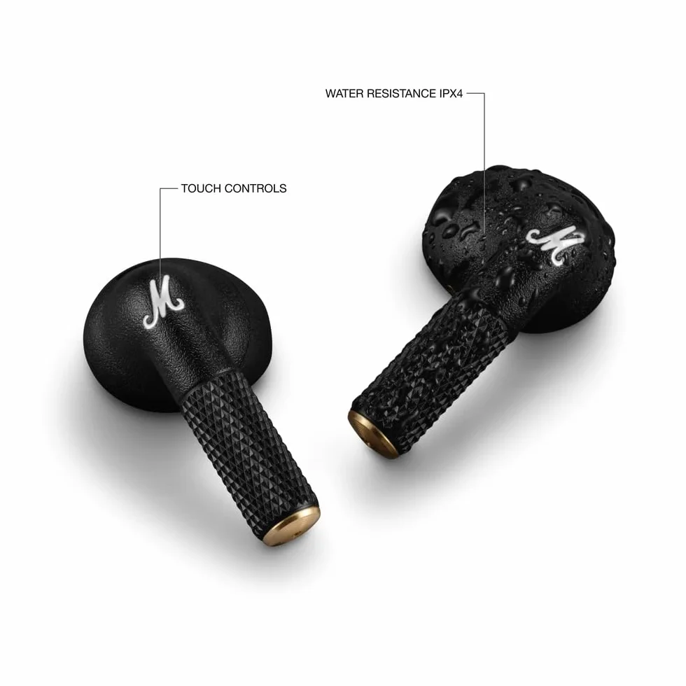 Marshall Minor IV Bezprzewodowe słuchawki Bluetooth, słuchawki douszne - czarne