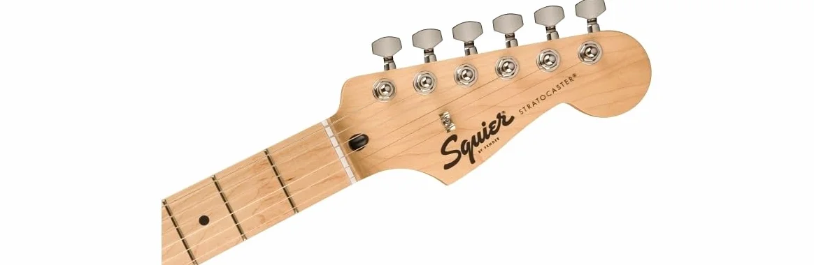 Squier by Fender Limited Edition Sonic® Stratocaster® gitara elektryczna, podstrunnica klonowa, biała maskownica, Tahitian Coral