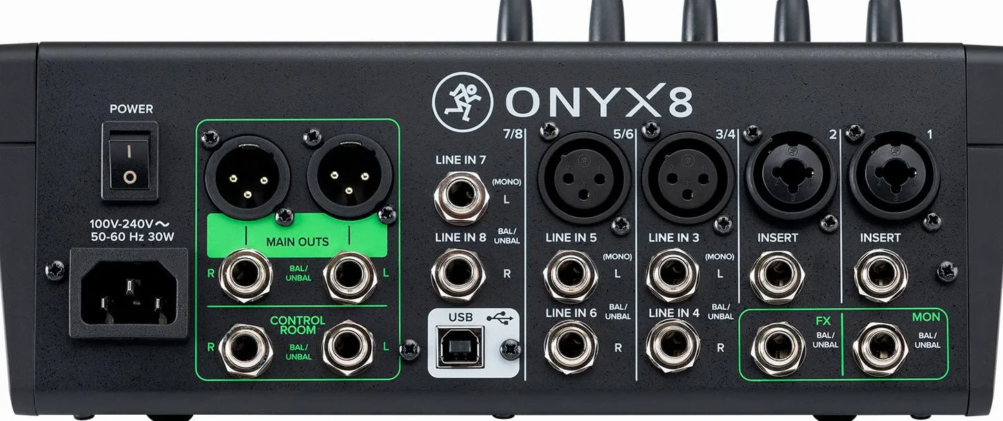 MACKIE Onyx8 8-kanałowy mikser analogowy z USB Multi-Trace