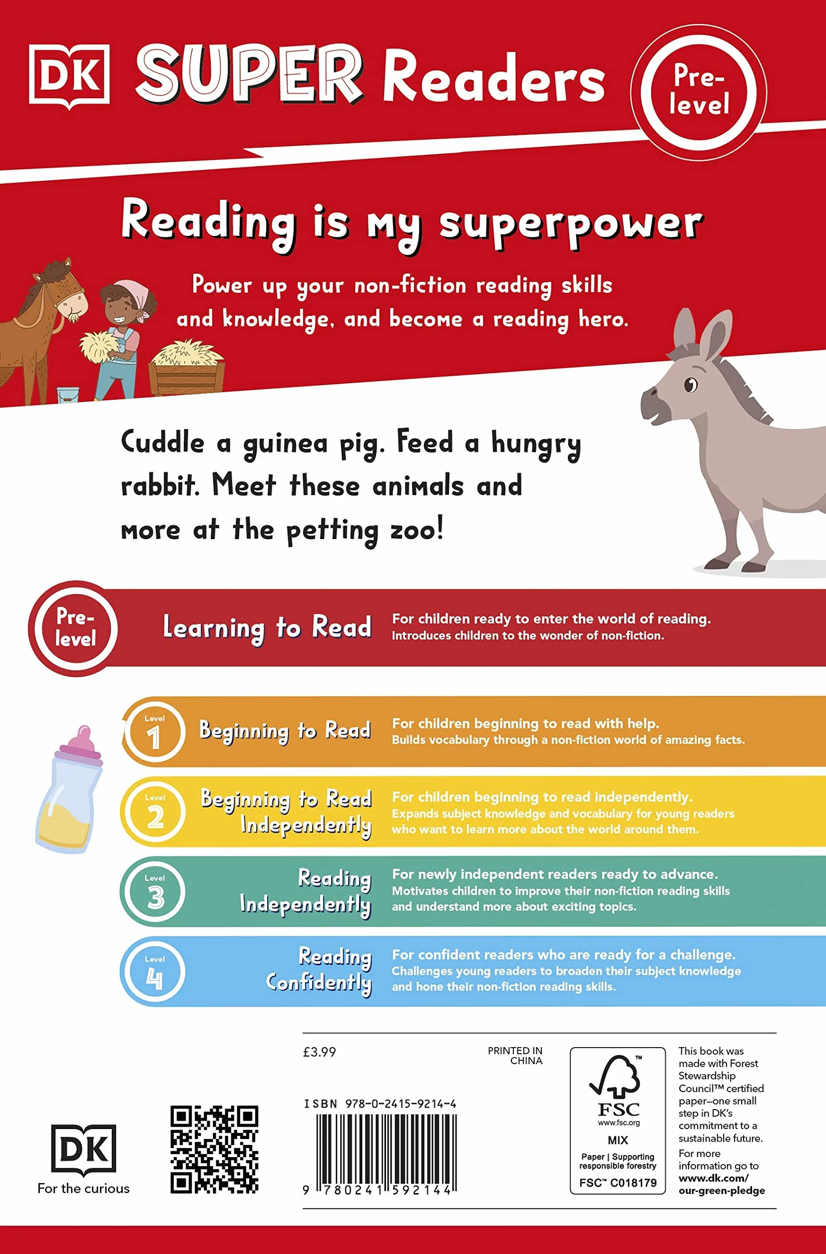 DK Super Readers Pre-Level A Day at the Petting Zoo