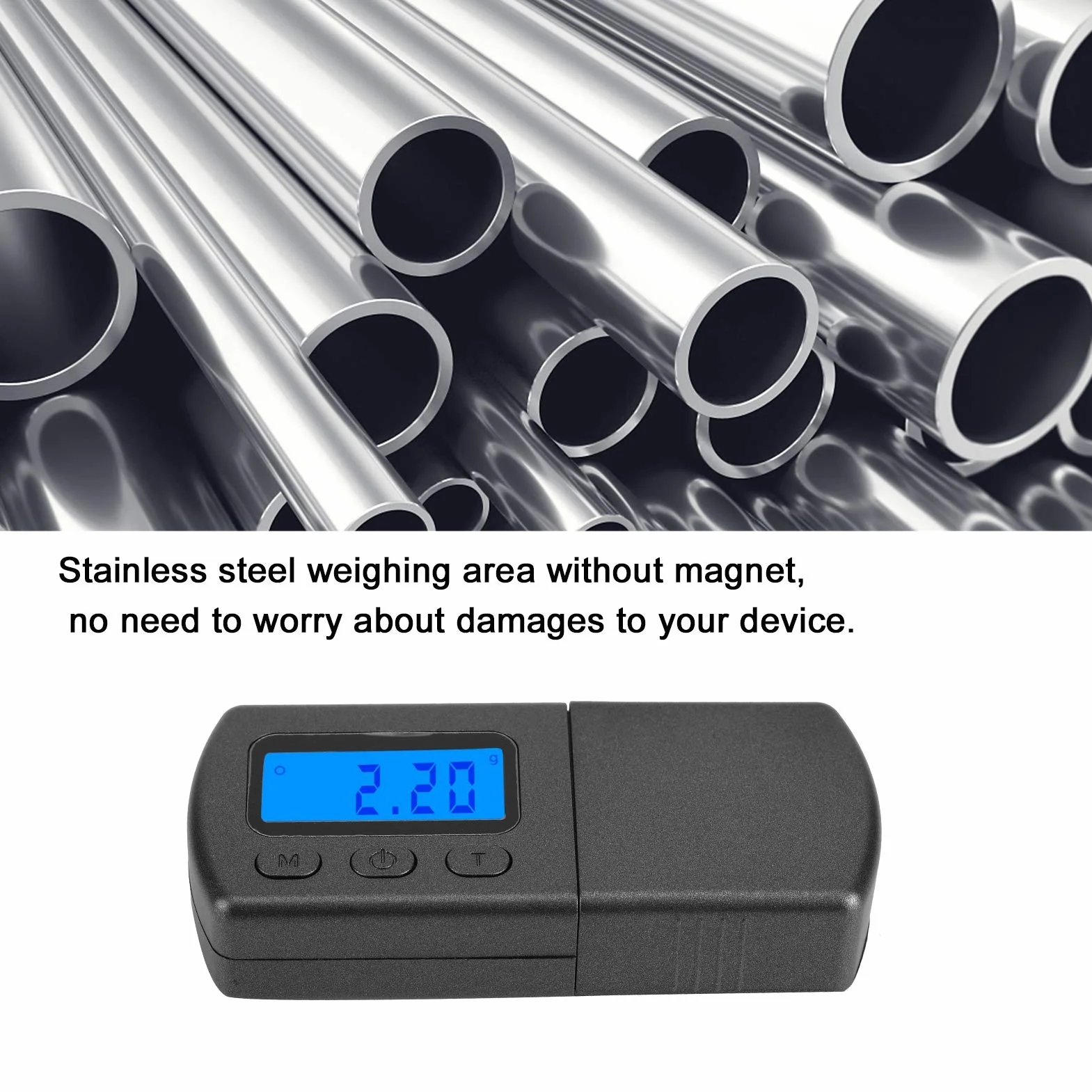 Wysoka precyzja Mini cyfrowy gramofon Stylus Force Scale 5g Mini cyfrowy rysik Force Scale Gauge ramię Load Gauge przenośna cyfrowa waga do biżuterii złota