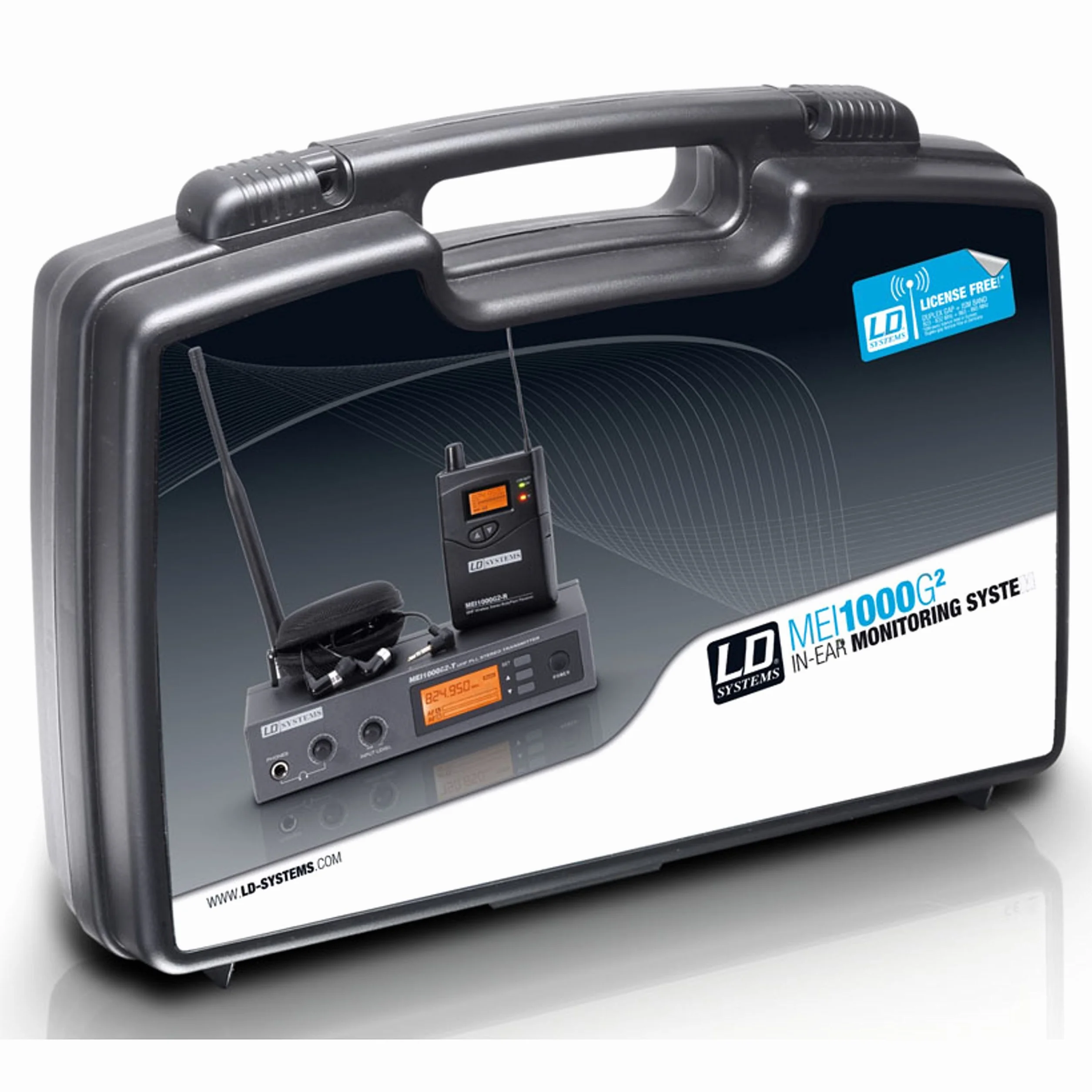 Ld Systems LDMEI1000G2 Zestaw Monitorów Dousznych, Czarny, 160 Częstotliwości