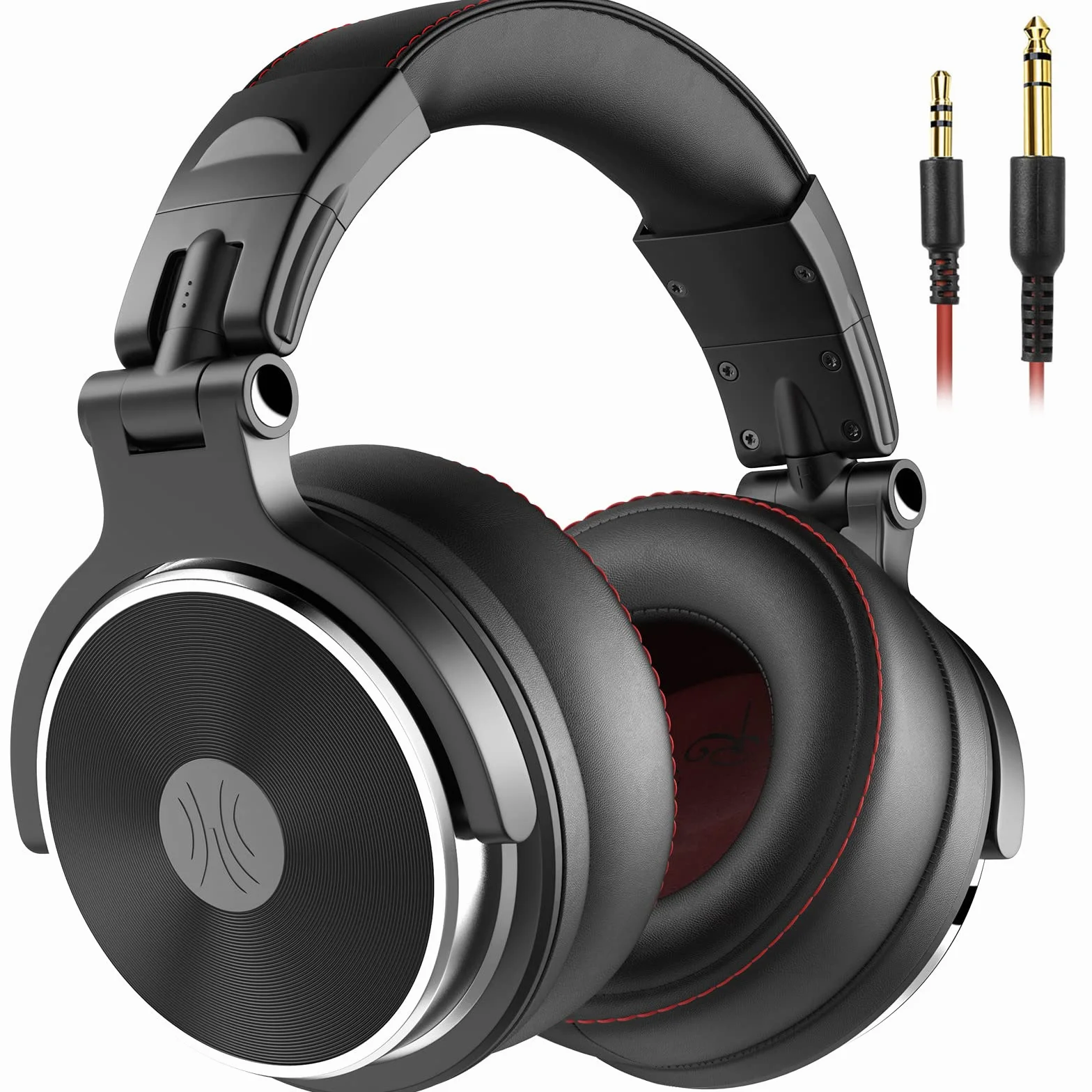 OneOdio Słuchawki nauszne HiFi z kablem, Share-Port, duży sterownik 50 mm, białko-skórzane nauszniki do DJ-ów, podcastów, nagrywania, monitora, bez adaptera, zamknięte słuchawki studyjne