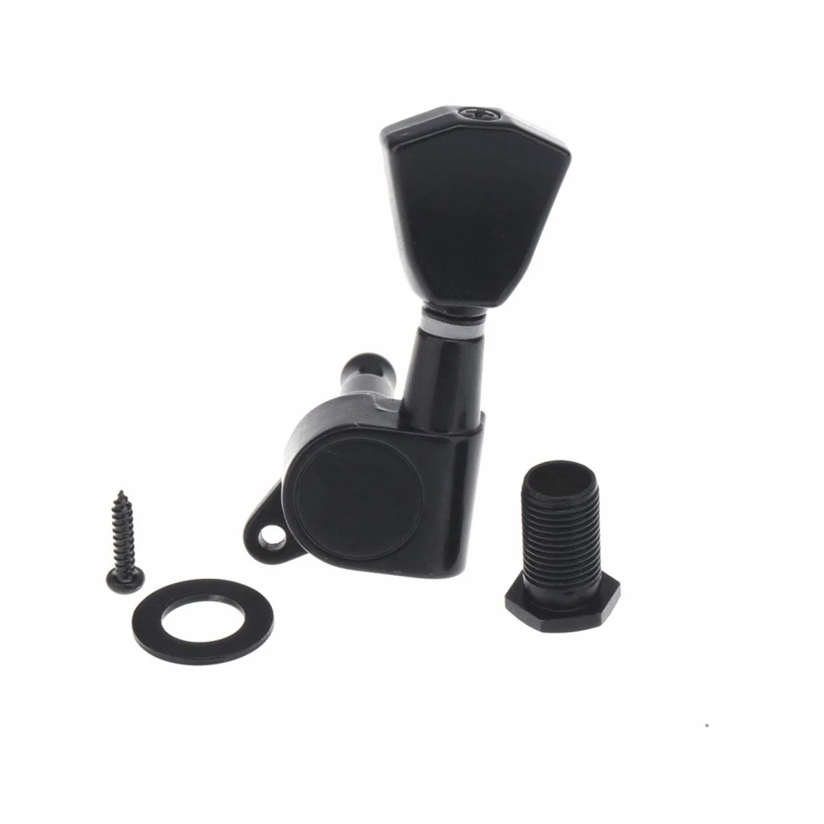Musiclily Pro 3L+3R Klucze Gitaryowe Tunery Kołki do Strojenia Gitary Elektrycznej Akustycznej Les Paul, Czarny