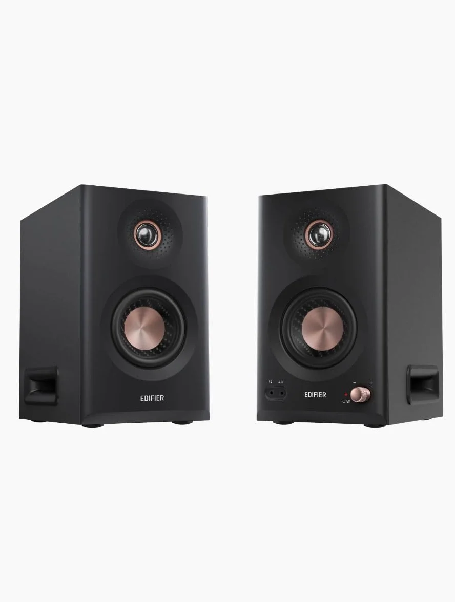 Edifier MR5 aktywne głośniki studyjne | Hi-Res 3-drożny monitor 110 W + Tri-Amped Crossover |XLR, TRS, RCA + AUX|LDAC Wireless 24 bit/96 kHz|ConneX-App|EQ + przedni regulator |2 kolory (czarny)