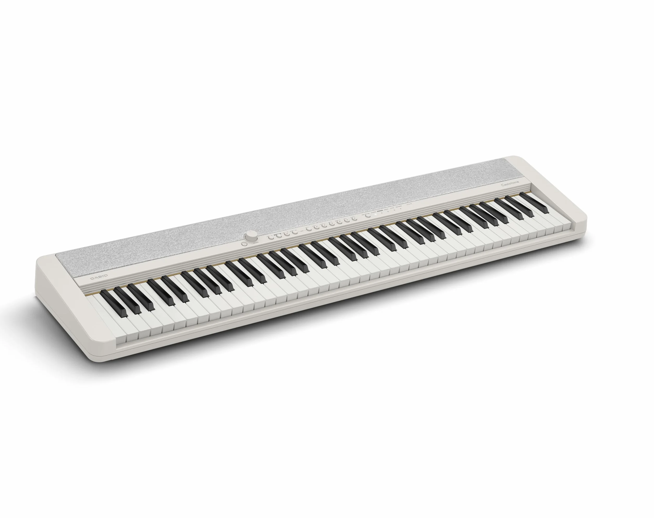 Casio Klawiatura fortepianowa CT-S1-76WE z czułymi na prędkość klawiszami i 61 tonami w kolorze białym