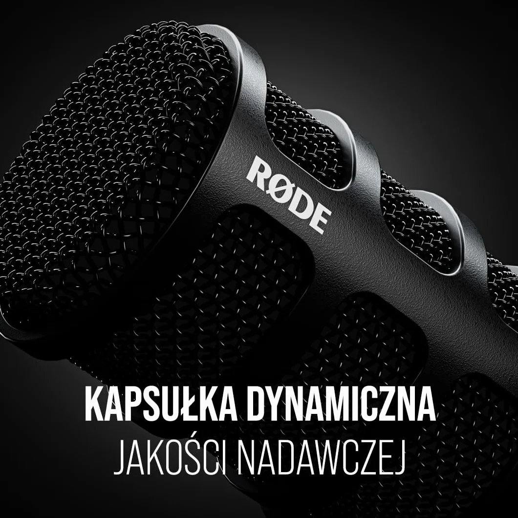 RØDE Mikrofon Dynamiczny, Czarny, 12,3 x 11 x 11 cm