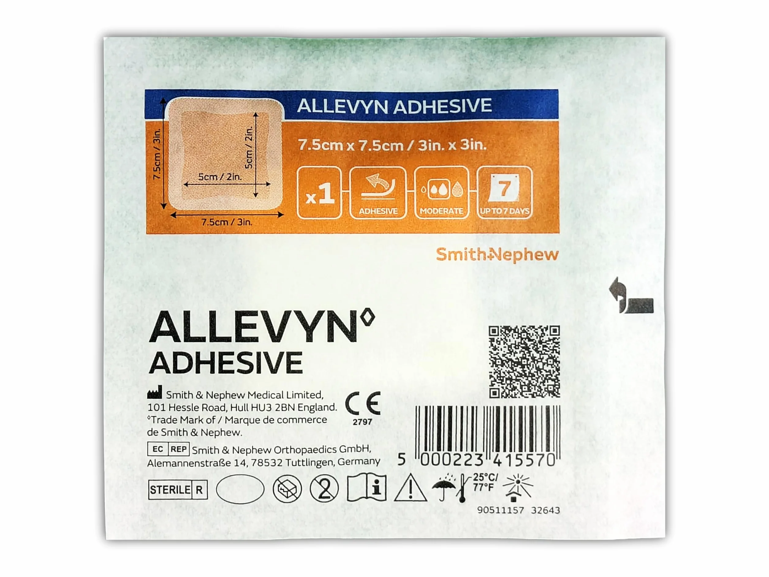 Allevyn Adhesive 7,5 x 7,5 cm 3 inx3in in 10 sztuk