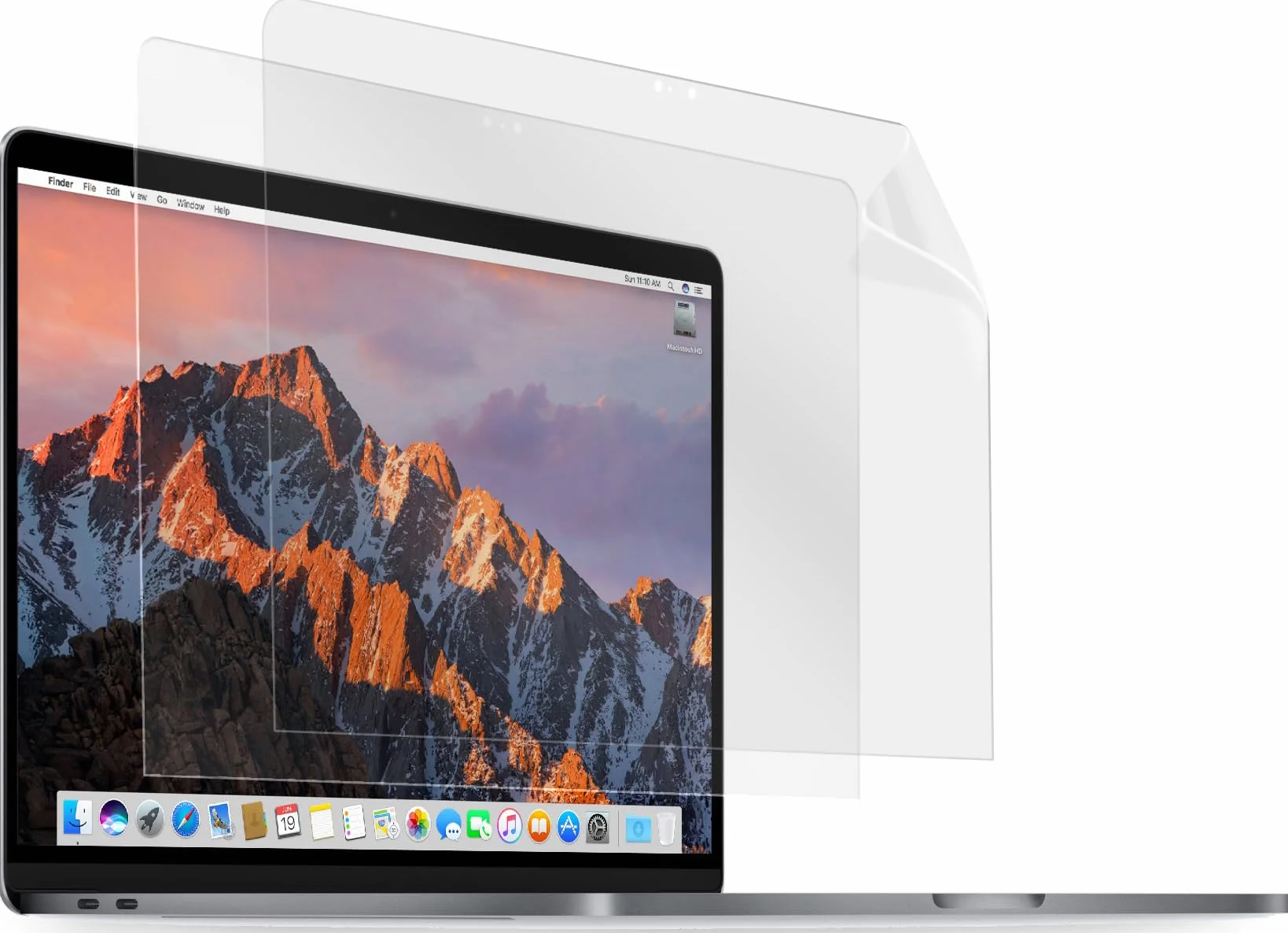 MyGadget Folia [przezroczysta] kompatybilna z Apple MacBook Pro 16 cali [ od 2019 do 2020 ] ochrona wyświetlacza - folia ochronna na ekran - przezroczysta