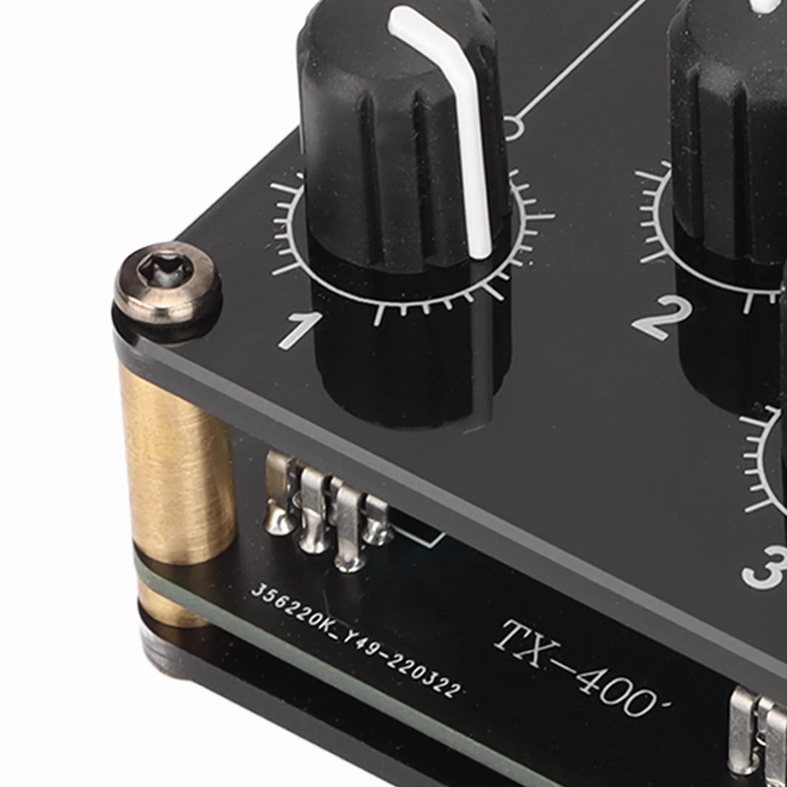 4-kanałowy Pasywny Mikser, Niskoszumowy Mini Przenośny Stereofoniczny 4-kanałowy Mikser Audio Pasywne Nagrywanie na Konsolę na żywo w Studio do Miksowania Instrumentów Odtwarzacze CD Odtwarzacze Taśm