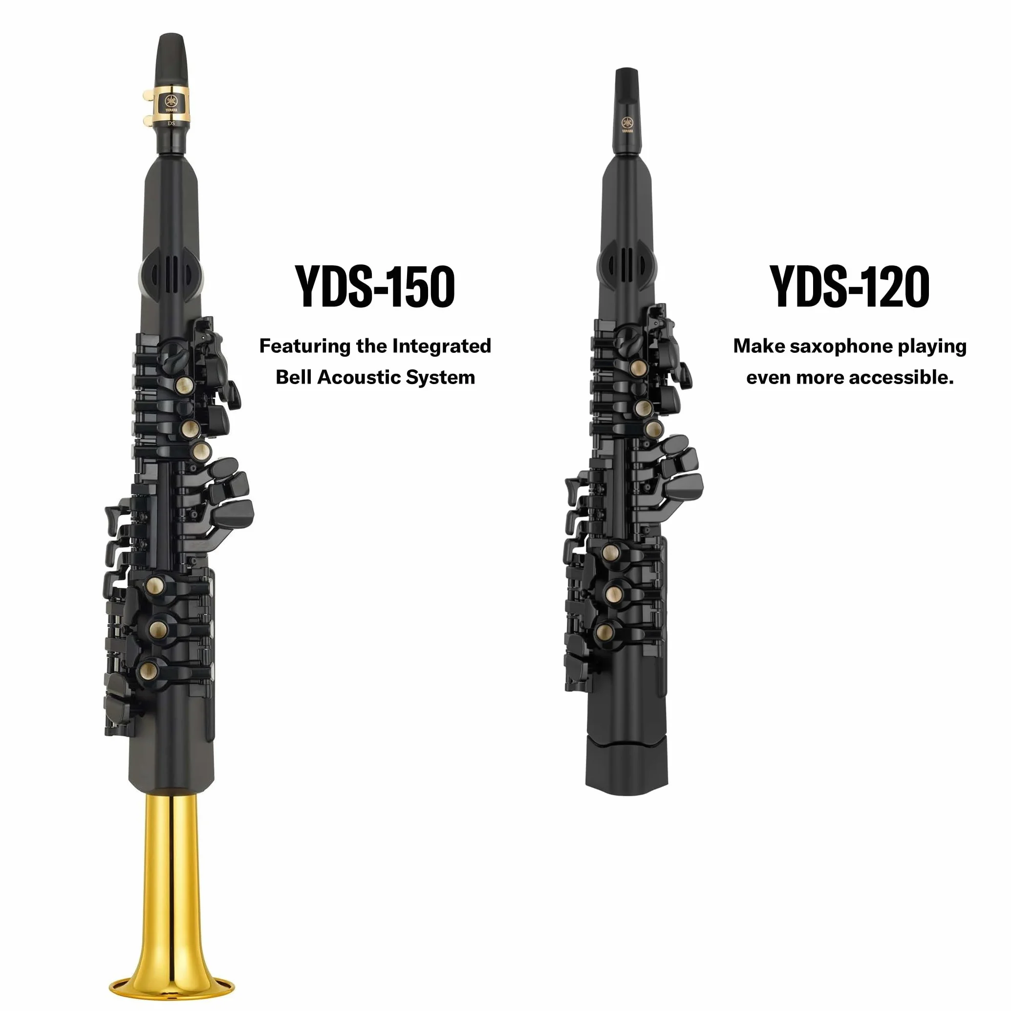 Yamaha YDS-120 Cyfrowy Saksofon - Z 56 Głosami, Czujnikiem Oddechu, Regulacją Głośności, Łącznością USB I Gniazdem Słuchawkowym - Idealny Do Cichego Ćwiczenia, Występów I Dostosowywania