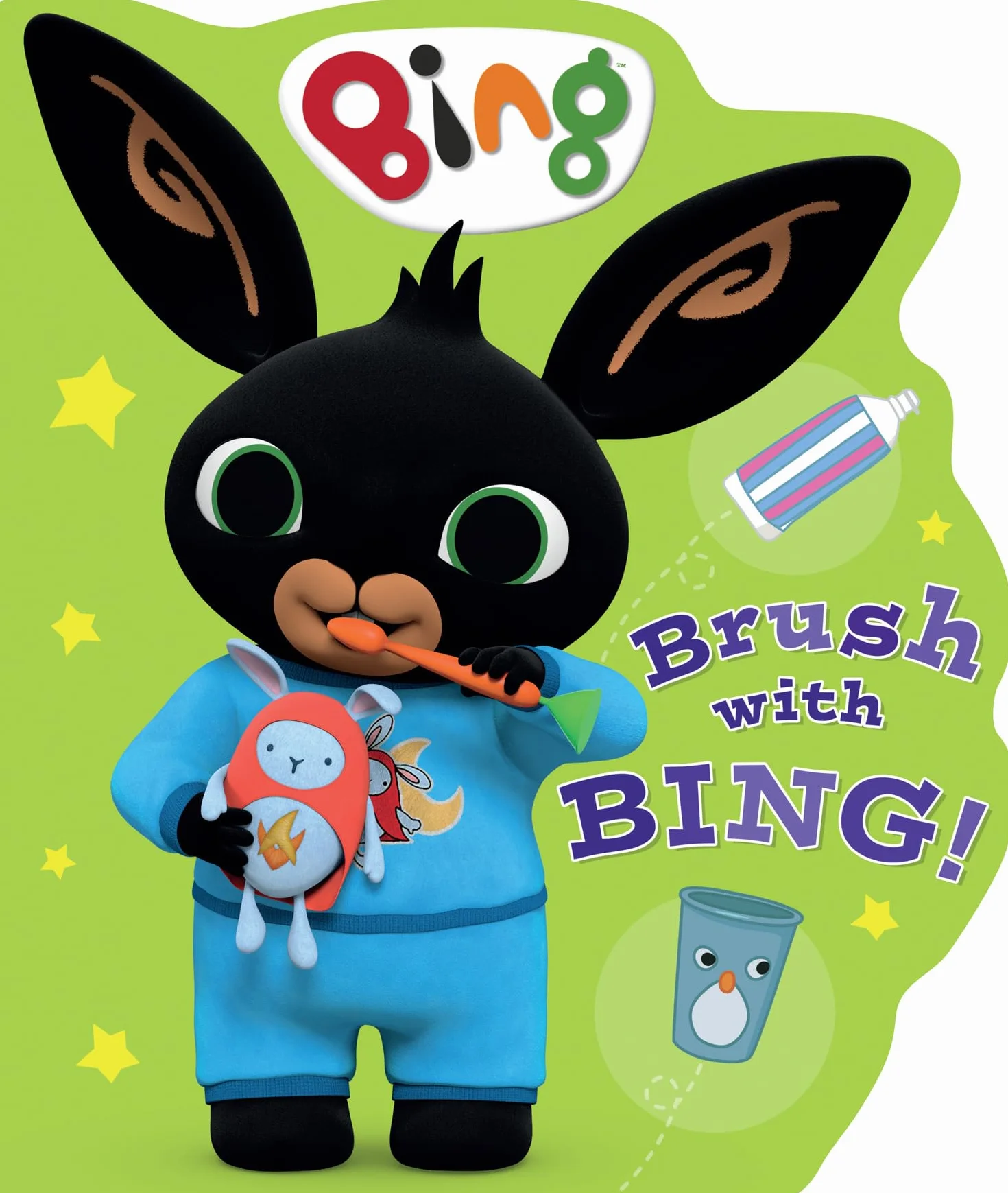 Brush with Bing!: Teach children about toothbrushing with Bing in this fantastic shaped board book!