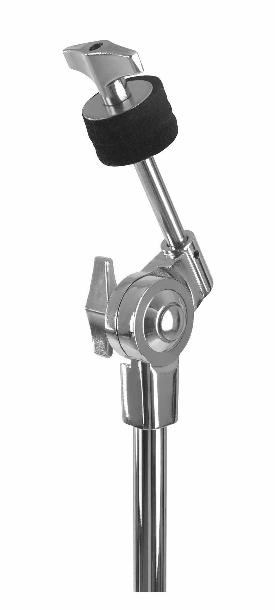XDrum Stojak na umywalkę Semi – stojak Cymbal z regulacją wysokości w zakresie 70-140 cm – praktyczny system Memory Lock – podwójny i stabilny – srebrny