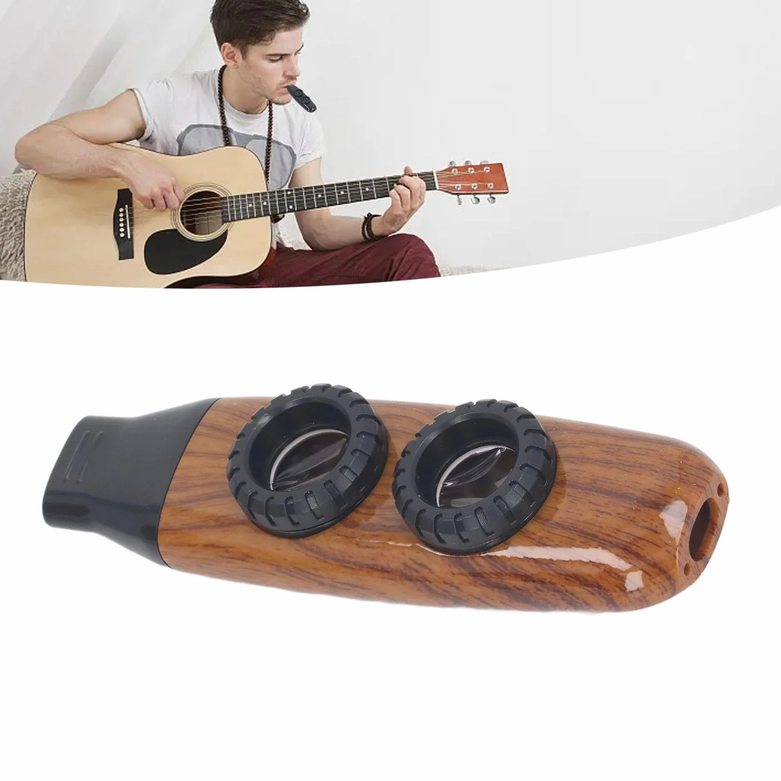 Instrument Fletowy Kazoo, Przenośny Flet Kazoo do Podróży (Kolor dziennika)