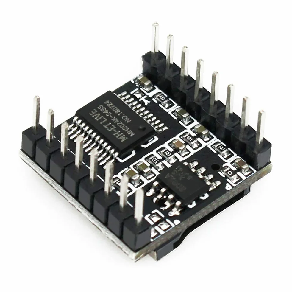 Mini odtwarzacz MP3 DFPlayer moduł z metalową obudową okrągłe głośniki 2 W 8 omów do DIY kompatybilny z Arduino