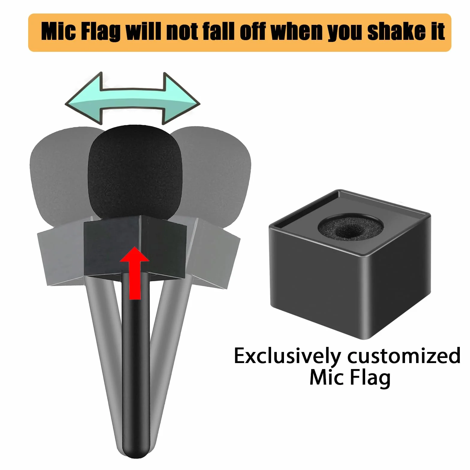 Uchwyt mikrofonowy do DJI Mic 3/Mini/1/2/Rode Wireless GO II Handle Rig bezprzewodowy Interview Lavalier ręczny adapter do Osmo kieszonkowy 3 Mic2/Hollyland Lark