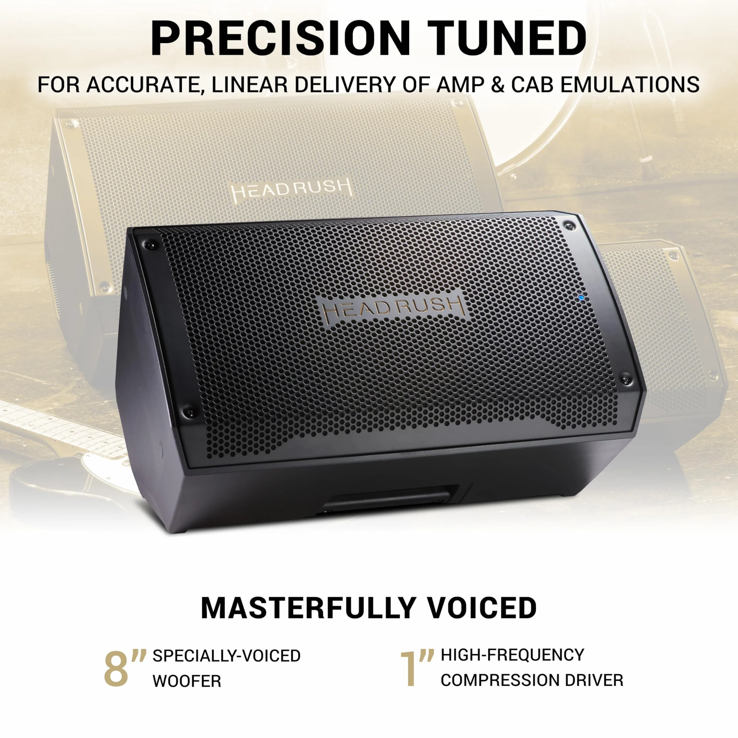 HeadRush FRFR108 MKII Wzmacniacz do gitary elektrycznej i basowej 2000W Bluetooth 8"