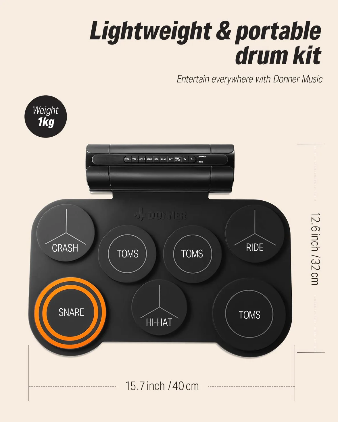 DED-20 Electronic Drum Pads