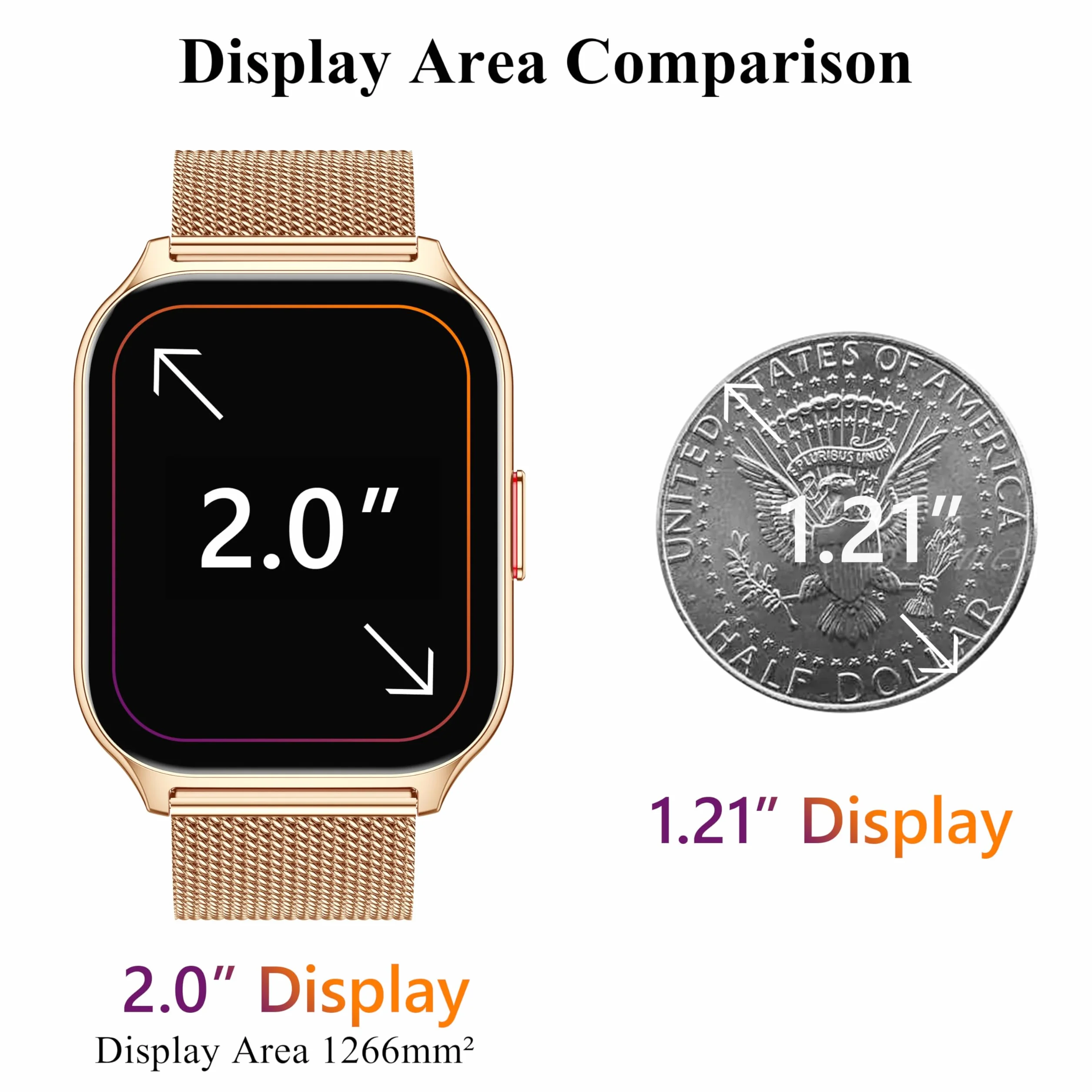 Smartwatch, odbieranie, nawiązywanie połączeń, 2-calowy smartwatch dla mężczyzn i kobiet, zegarek fitness z ciśnieniem krwi, monitorem snu, licznikiem kroków, ponad 110 sportów, smartwatche