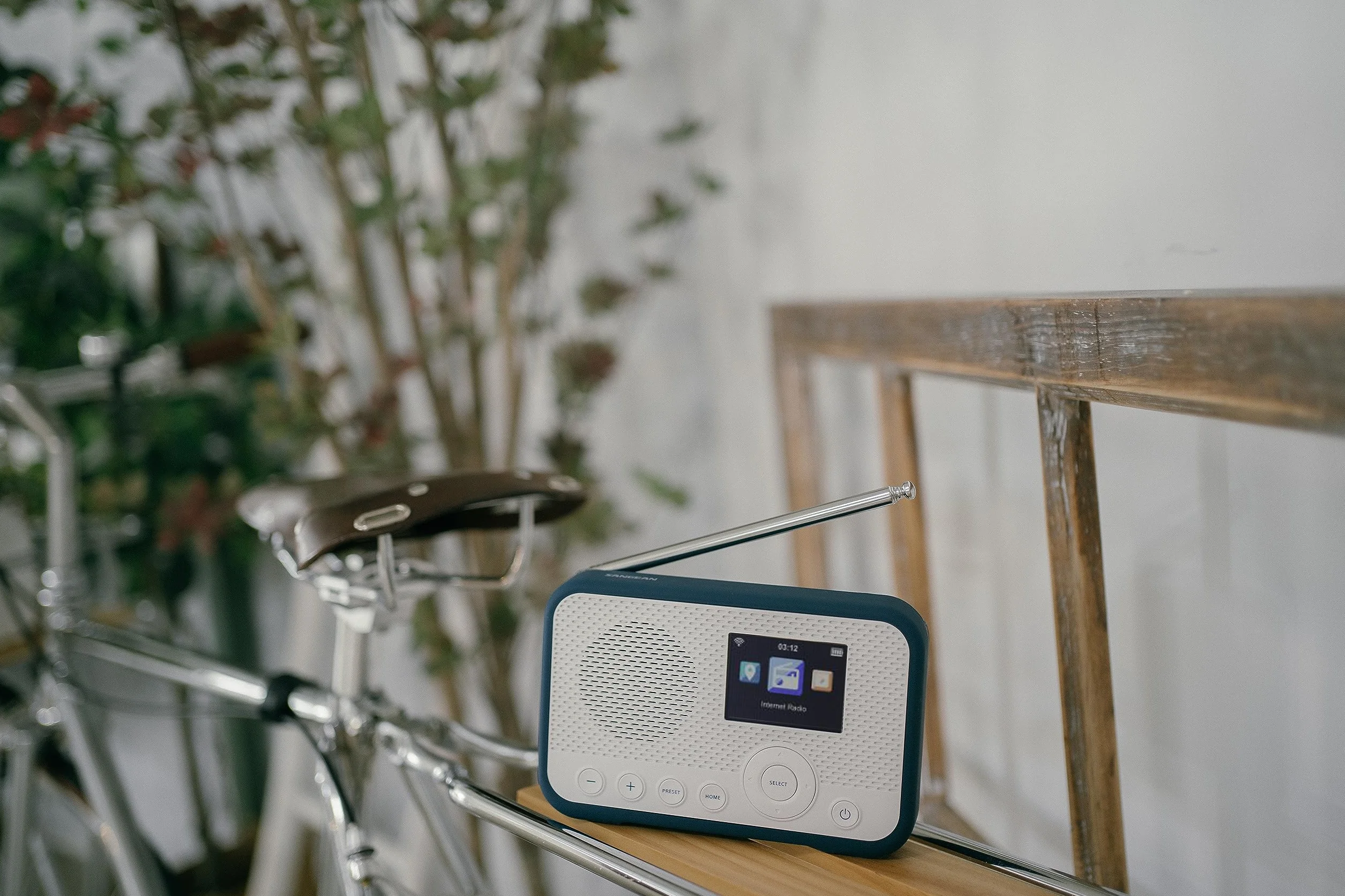 Sangean WFR-39 Internet Taschenradio internetowe, DAB, UKW Internet Tradio, UKW, WiFi Spotify, Weckfunkti