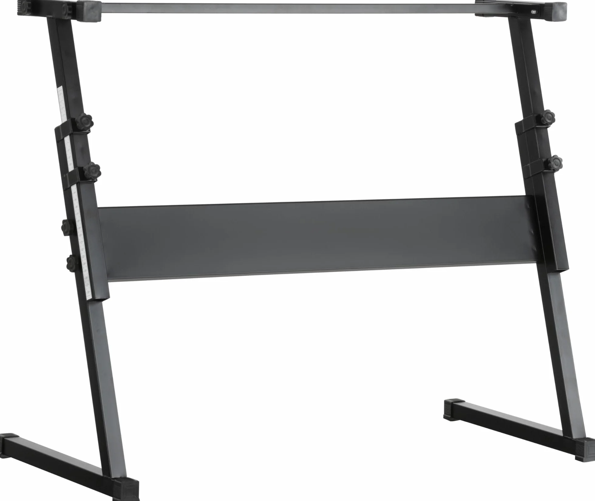 McGrey Stojak na klawiaturę Z z ergonomicznymi śrubami, wbudowana drabina do precyzyjnego pozycjonowania, regulowana wysokość 55-83 cm i gumowane nóżki zapobiegające zarysowaniom na podłodze