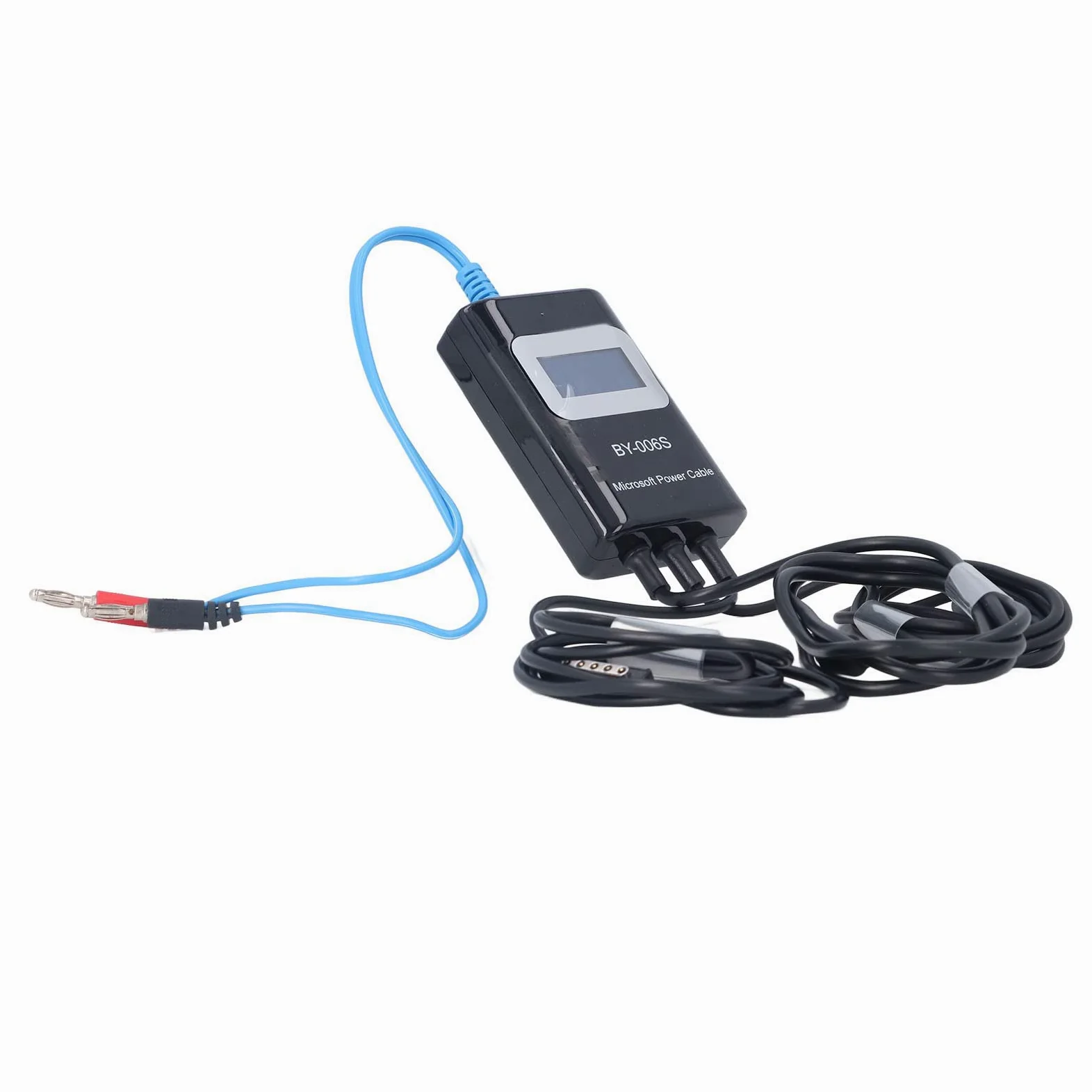 Yosoo Health Gear Kabel Rozruchowy z Tworzywa ABS PU, Czerwona miedź Kabel Sterujący Rozruchem z Wyświetlaczem LED Wyjście 2 do 3 urządzeń Wykrywanie Usterek Płyty Głównej w Celu Naprawy Tabletów