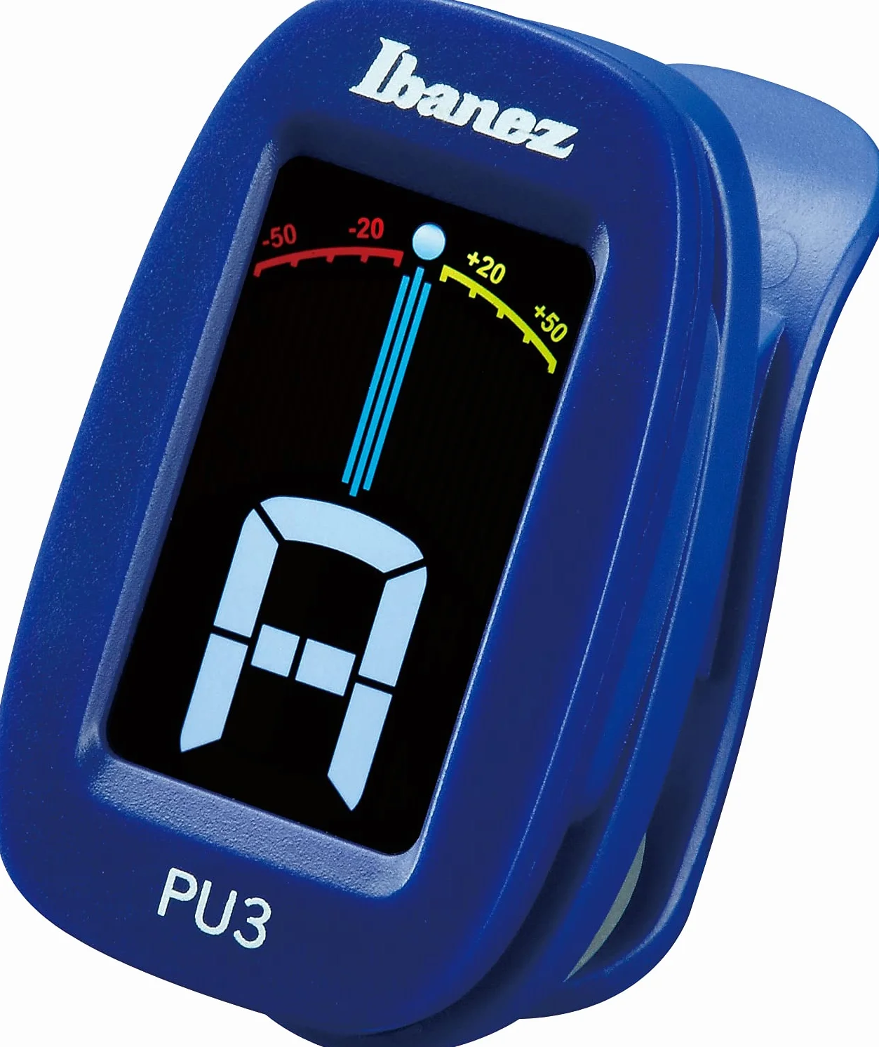 Ibanez PU3-BL Stroik Chromatyczny/Automatyczny z Klipsem, Niebieski