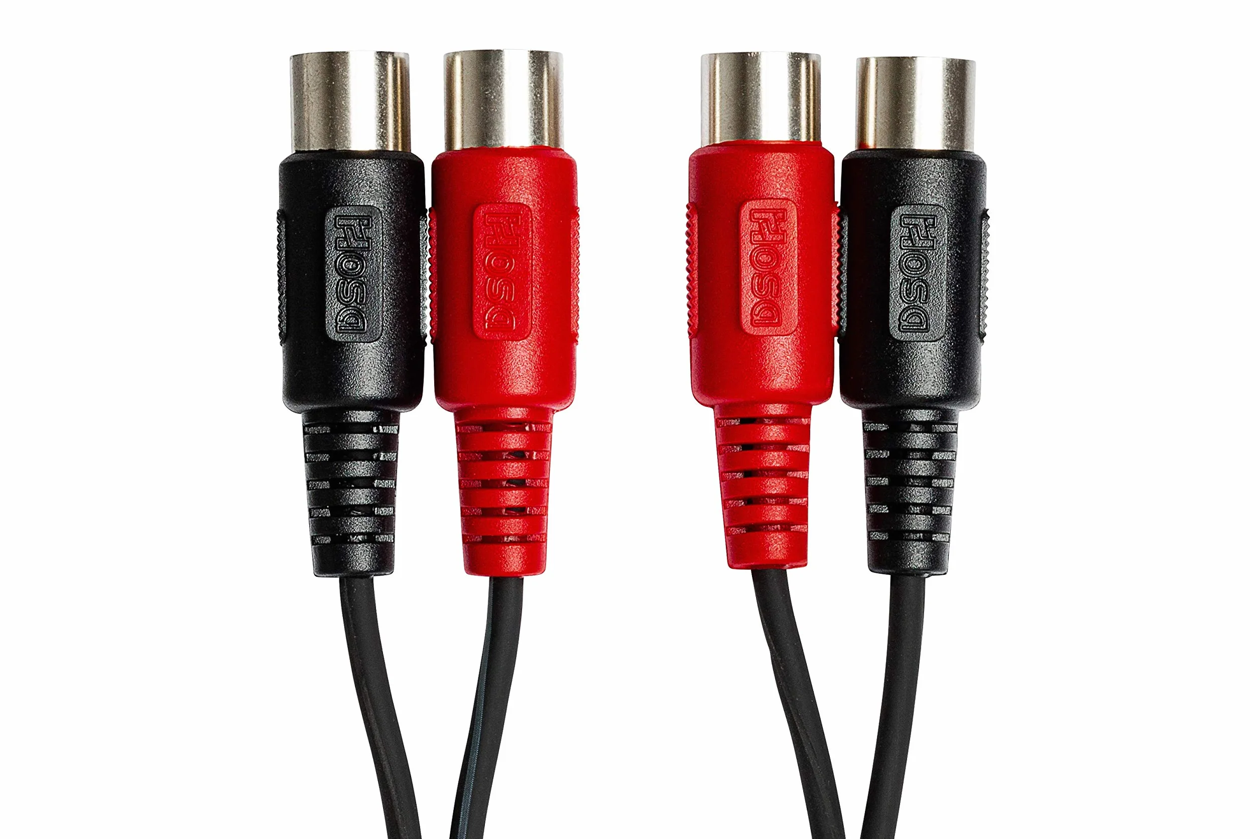 Hosa Tech MID-202 2 m podwójny 5-pinowy kabel DIN do tego samego podwójnego kabla MIDI