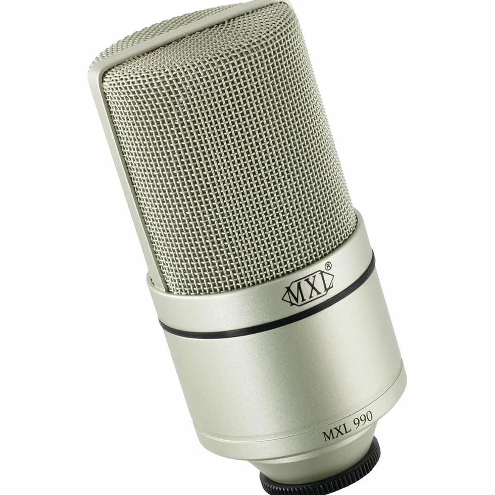 MXL 990 mikrofon pojemnościowy, srebrny