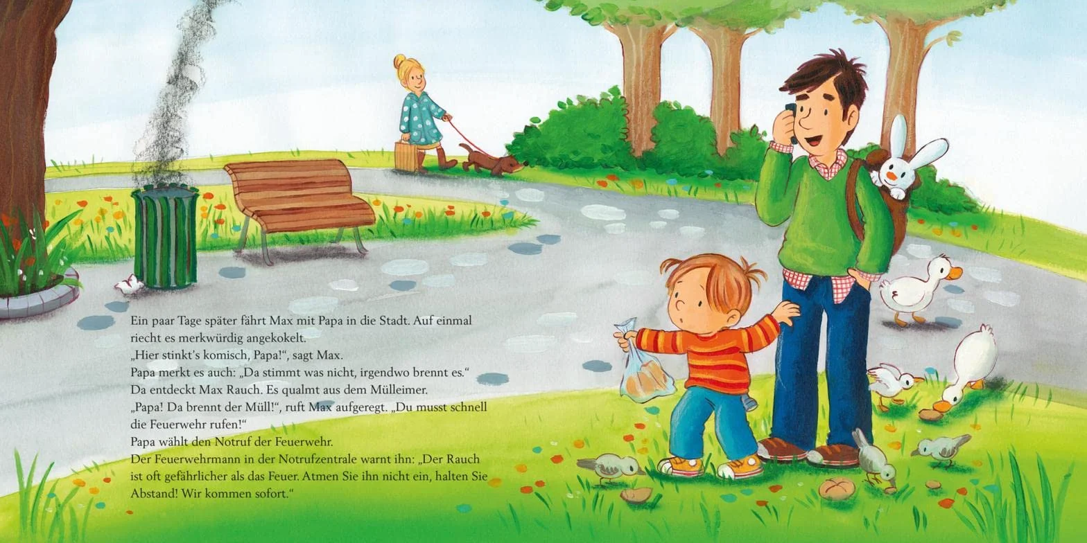 LESEMAUS 55: Max und die Feuerwehr: Spannendes Bilderbuch mit vielen Infos über die Feuerwehr und ihre Einsätze | Für Kinder ab 3 Jahren