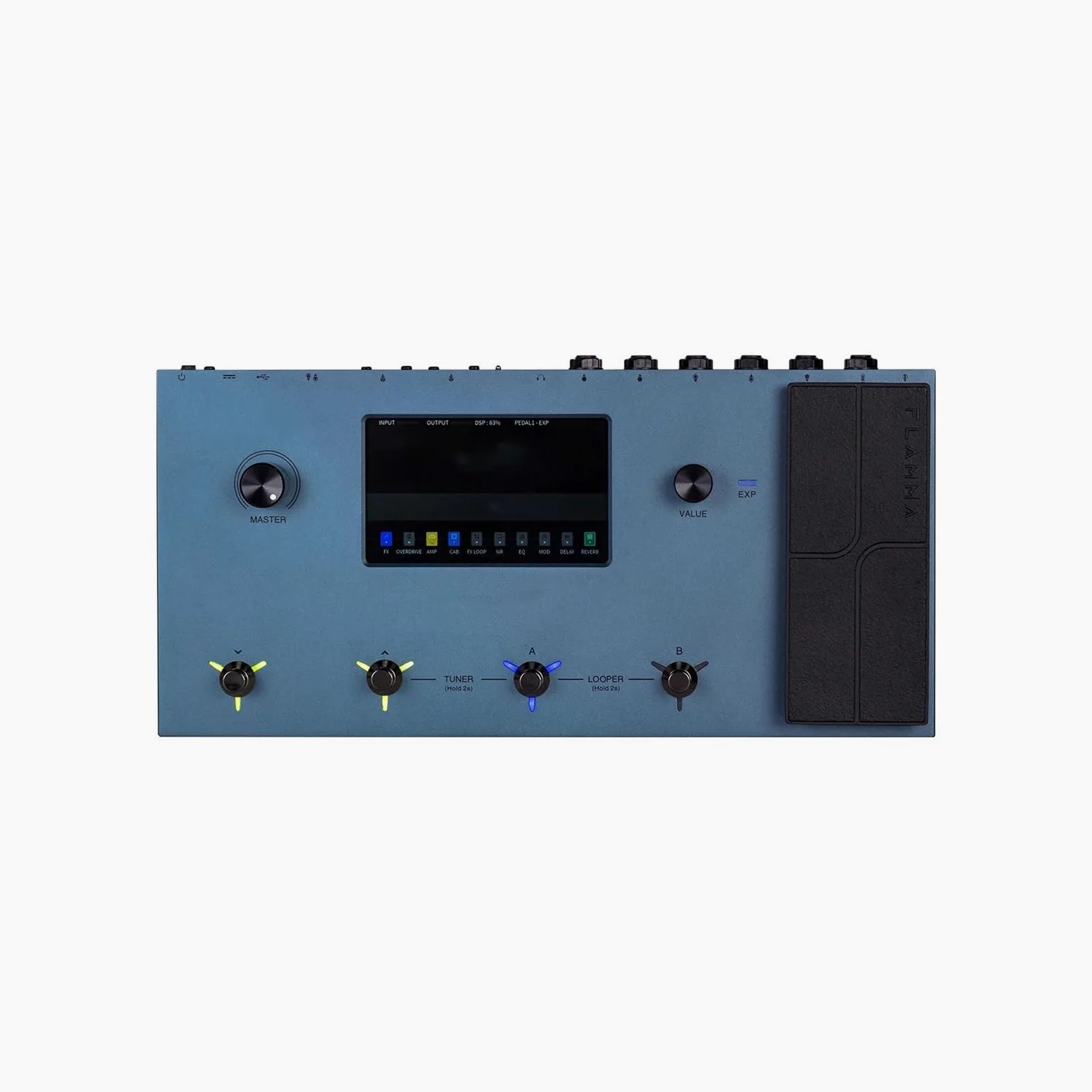 Efekty Gitarowe Wielofunkcyjny Wzmacniacz Gitarowy Z Efektami Z Ekranem Dotykowym LCD I 160 Modelami(Blue)