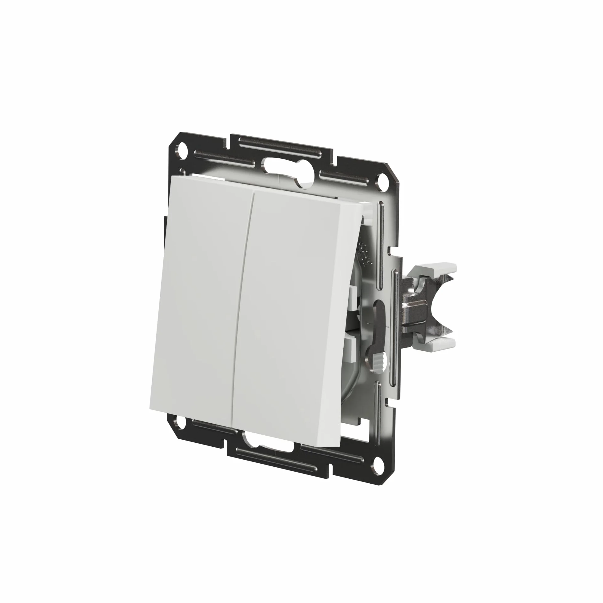 Schneider Electric Asfora EPH0370121D podwójny przełącznik podtynkowy 10 AX - 250 V, zaciski wtykowe, biały