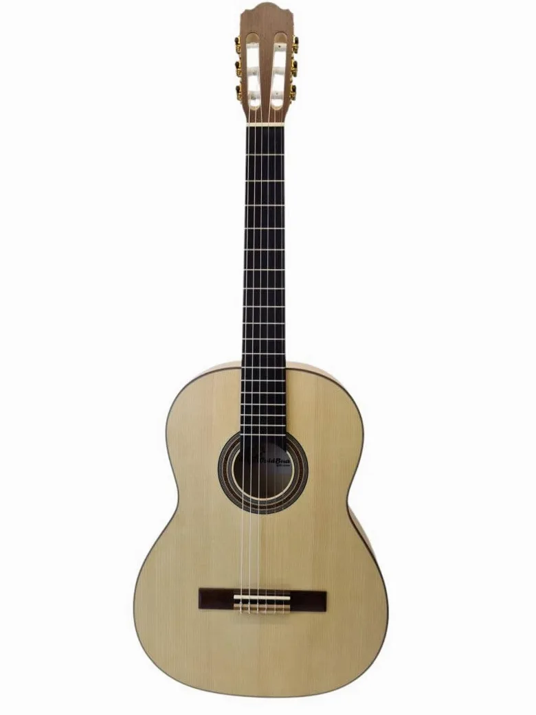 Gitara koncertowa z litego drewna 4/4 Pro Natura GS100 świerk klon Fishman Pre-Amp Tuner, akustyczna gitara elektryczna z torbą Gigbag i paskiem, menzura 650 mm, ciepły dźwięk, jedwabisty matowy