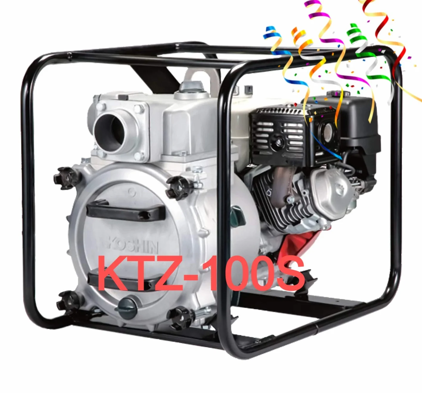 Pompa do brudnej wody KOSHIN KTZ-100S 4" z silnikiem benzynowym 12 KM