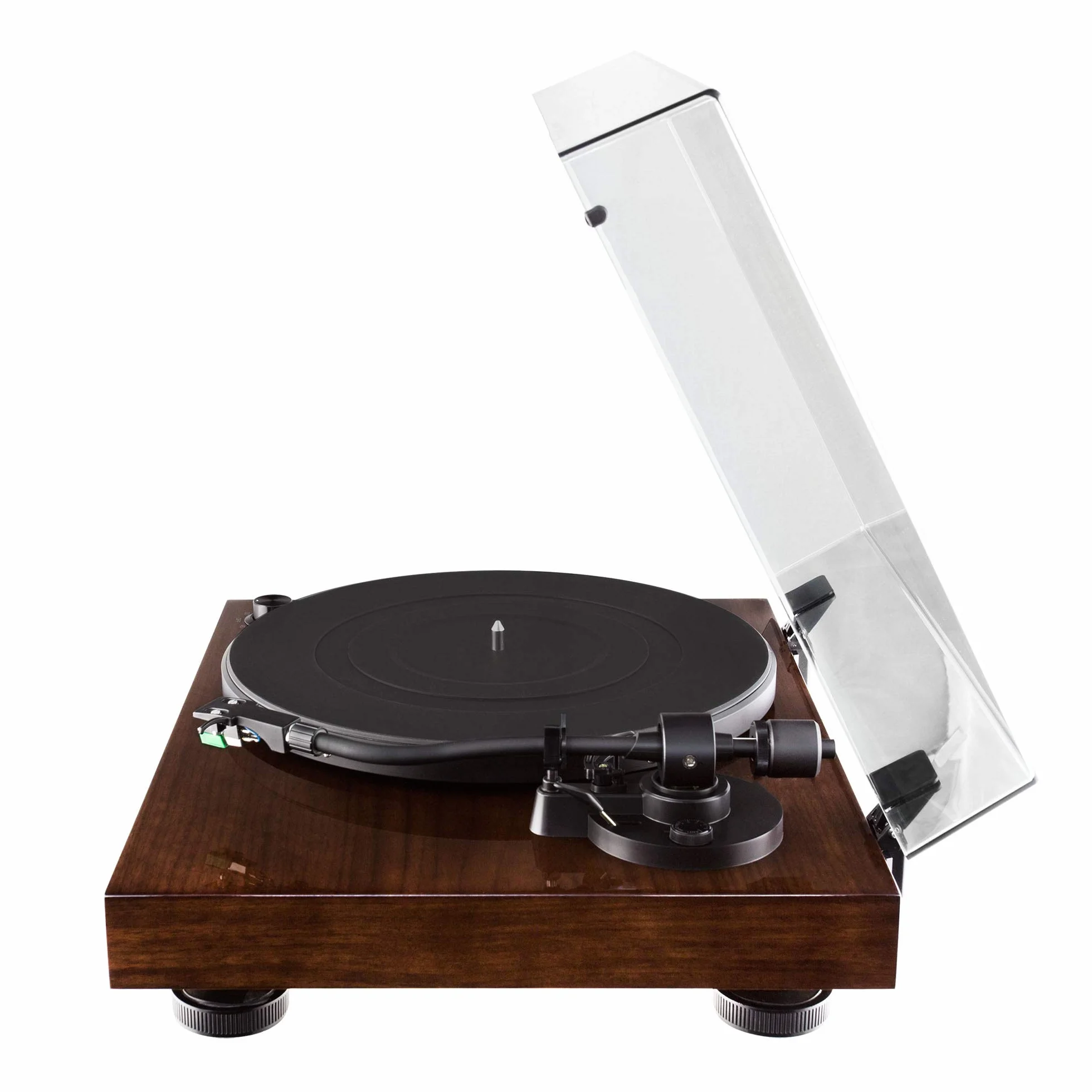 Fluance RT81 Elite High Fidelity Vinyl Turntable Record Player with Audio Technica AT95E Cartridge, Belt Drive, Built-in Preamp, Adjustable Counterweight, Solid Wood Plinth - Walnut