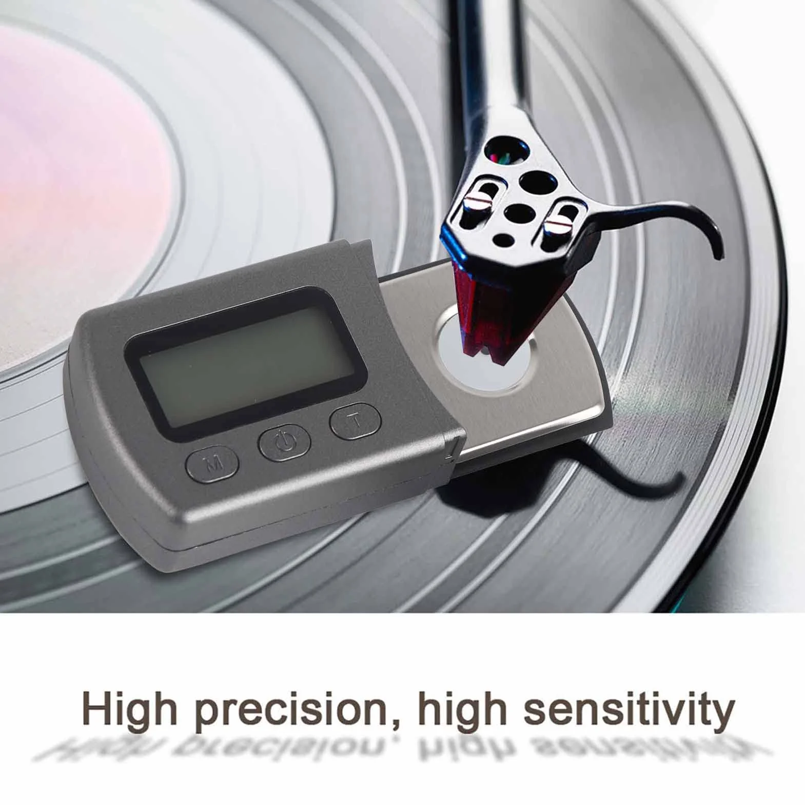 Cyfrowa waga tonowa, gramofon Stylus Force Scale Gauge, 0,01 g, z podświetleniem LCD, do ramienia dźwiękowego