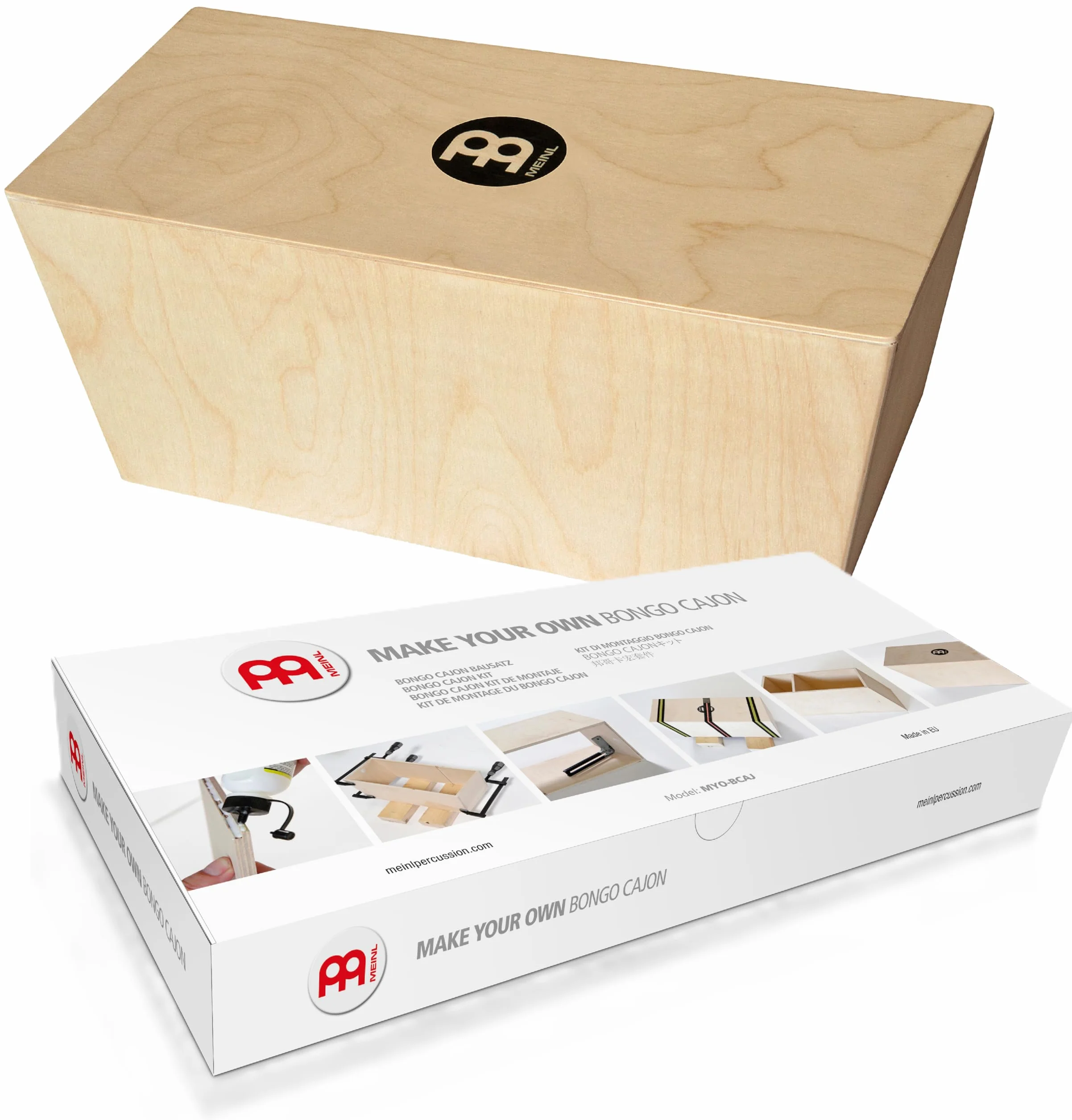 Meinl Percussion Bongo Cajon Kit DIY Do Samodzielnego Złożenia Panel Przedni Brzoza Bałtycka MYO-BCAJ