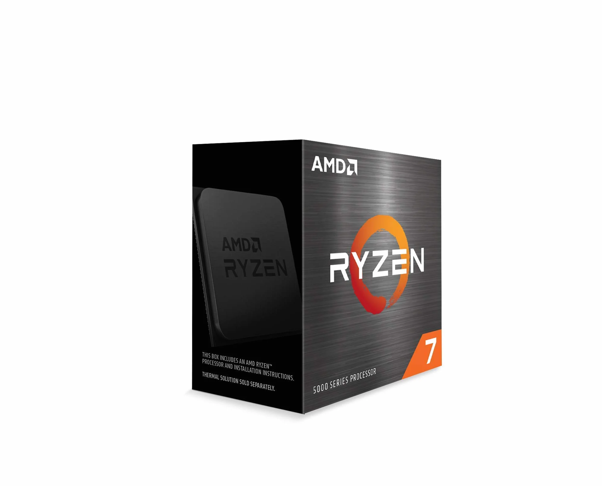 Procesor AMD Ryzen 7 5800X (8 rdzeni/16 wątków, 105W DTP, gniazdo AM4, 36 MB pamięci podręcznej, do 4,7Ghz w trybie Max w trybie Max Boost, bez systemu chłodzenia)