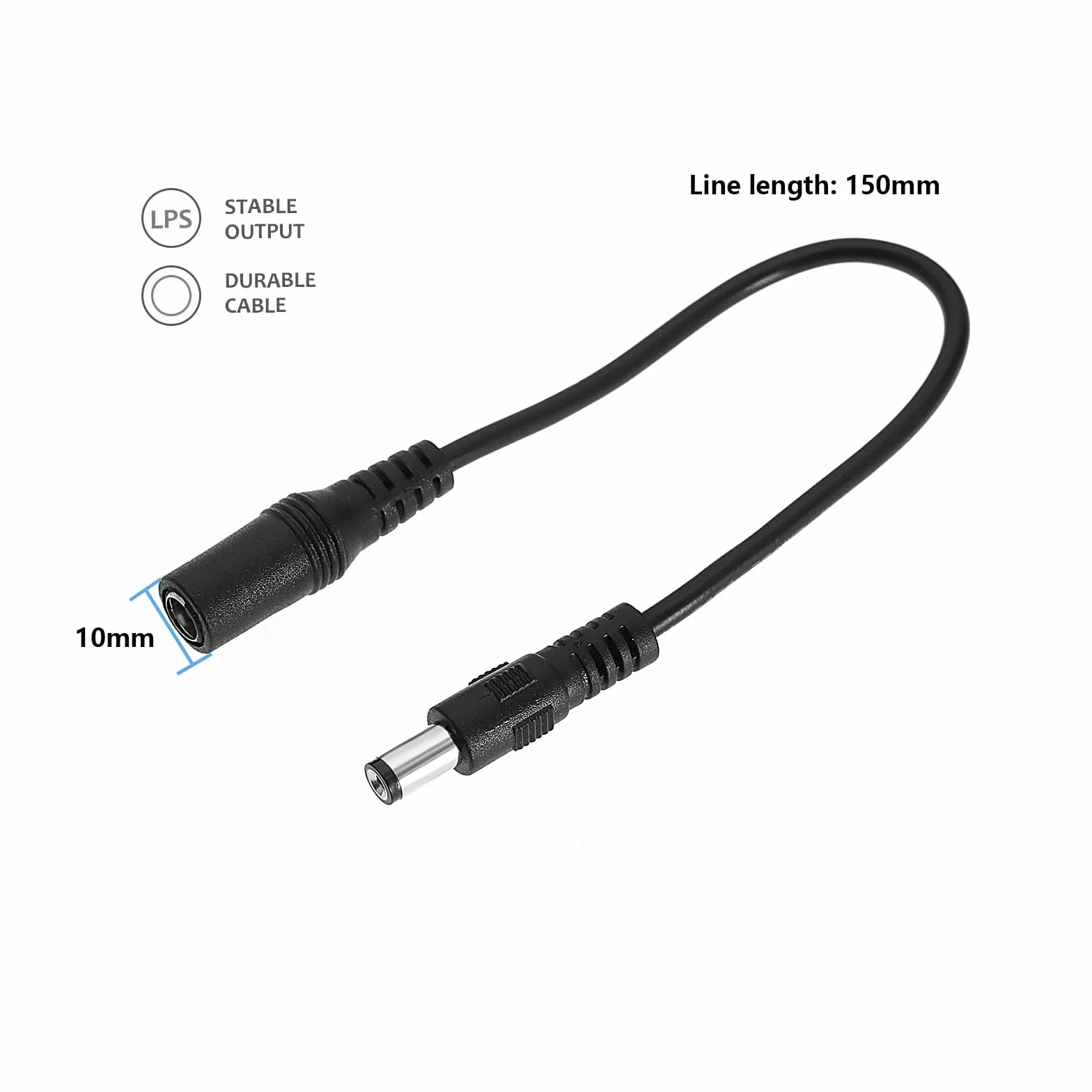 ECSiNG 2 szt. odwrotna polaryzacja konwerter kabla konwerter do klawiatury głośnik Radio 15 cm