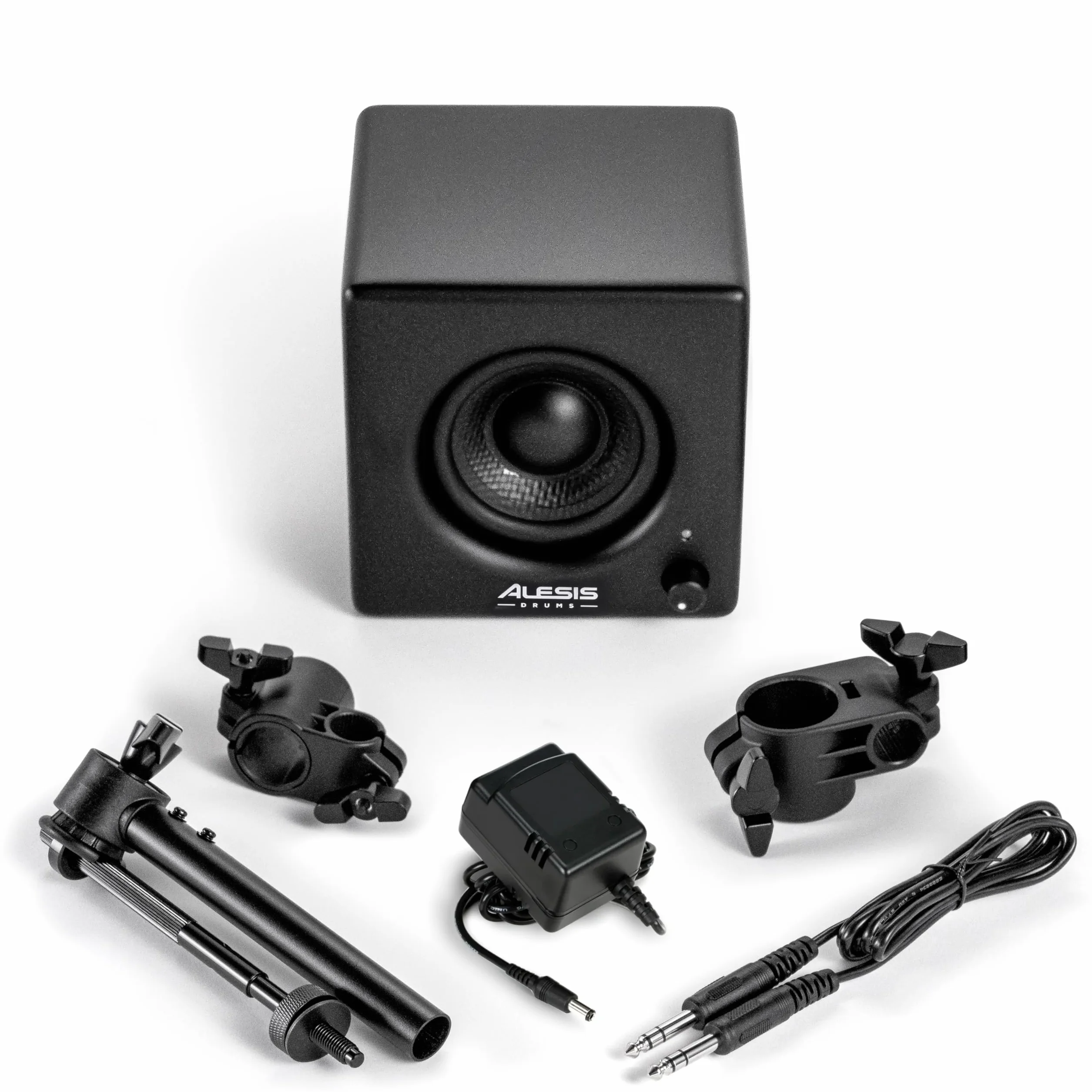 Alesis Nitro Amp 70 W - Kompaktowy Monitor Perkusyjny do Ćwiczeń i Lekcji, Montowany na Stelażu z Dołączonymi Zaciskami