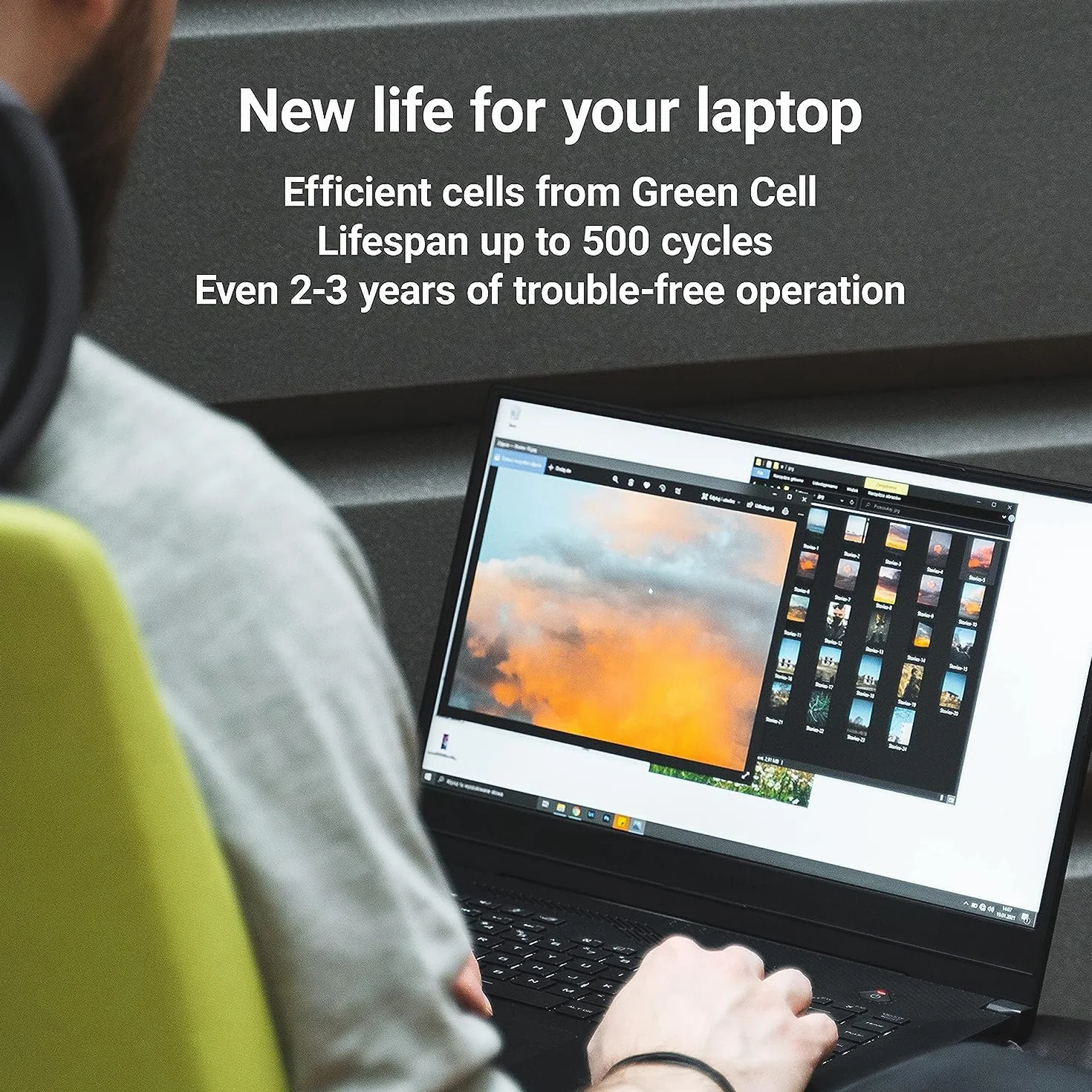 Green Cell 02X39G 0DM3WC 0DWX9J 0MYJ96 0V4940 2X39G DM3WC DWX9J F3YGT MYJ96 V4940 akumulator do laptopa Dell (7200 mAh 7,6 V czarny)
