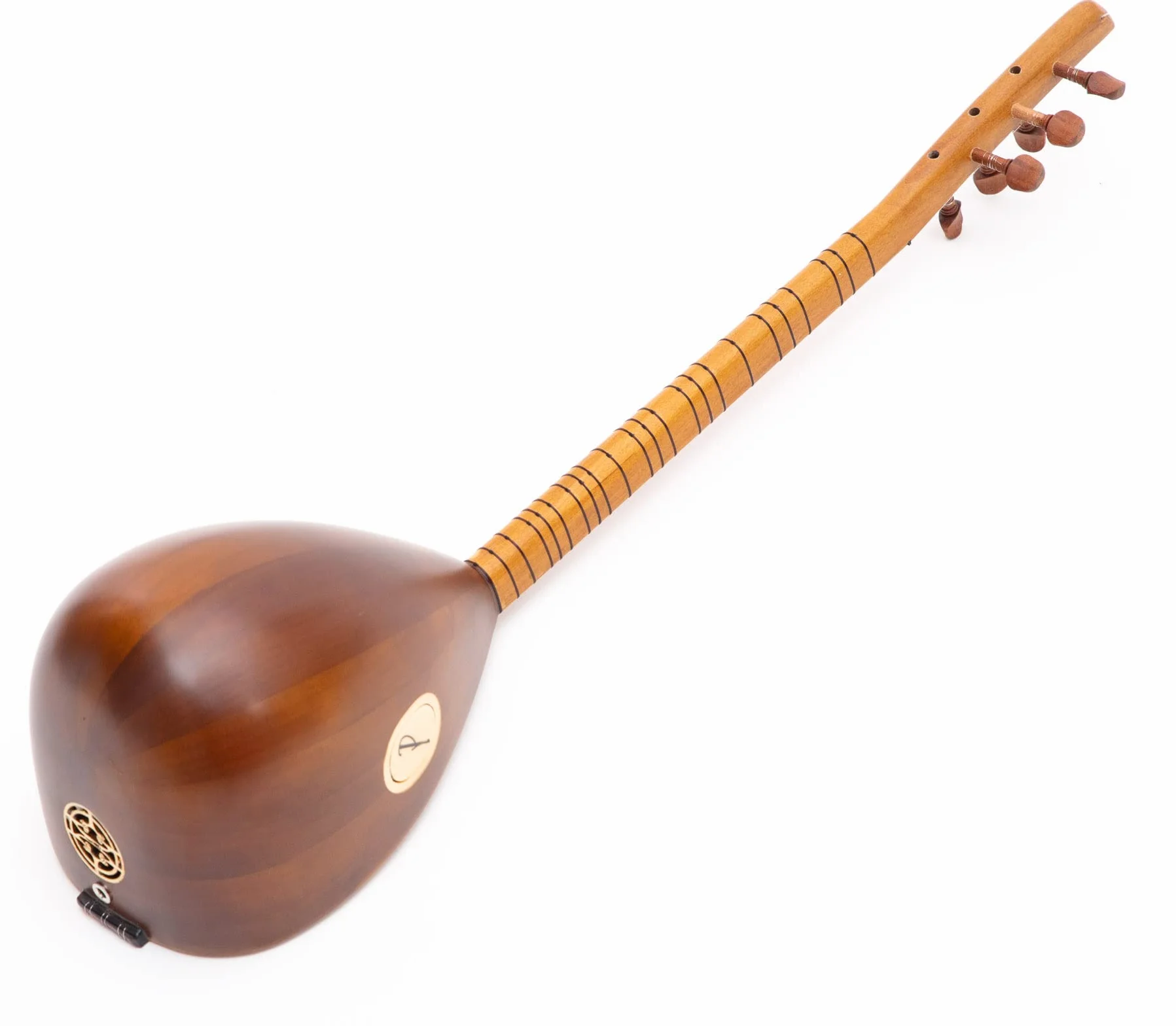 Turecki Cura Saz Ręcznie wykonany instrument z drewna kasztanowego z kołkami z palisandru