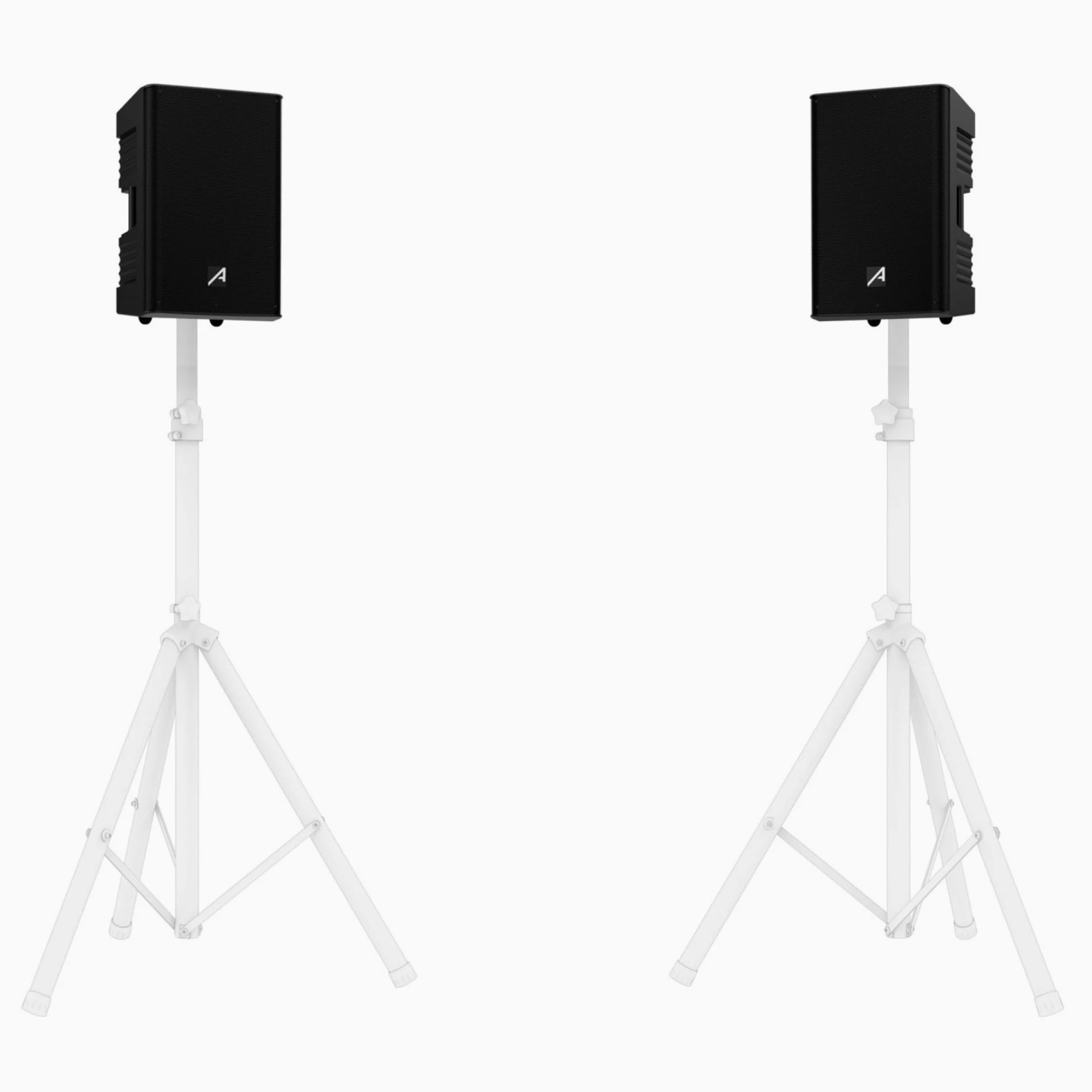 Audibax Freeport 210 - Zestaw 2 głośników aktywnych i pasywnych 10" - Moc 250W - Połączenie USB/SD/FM - Kabel zasilający głośnika i kontrolera w zestawie - Głośnik wzmacniający Bluetooth