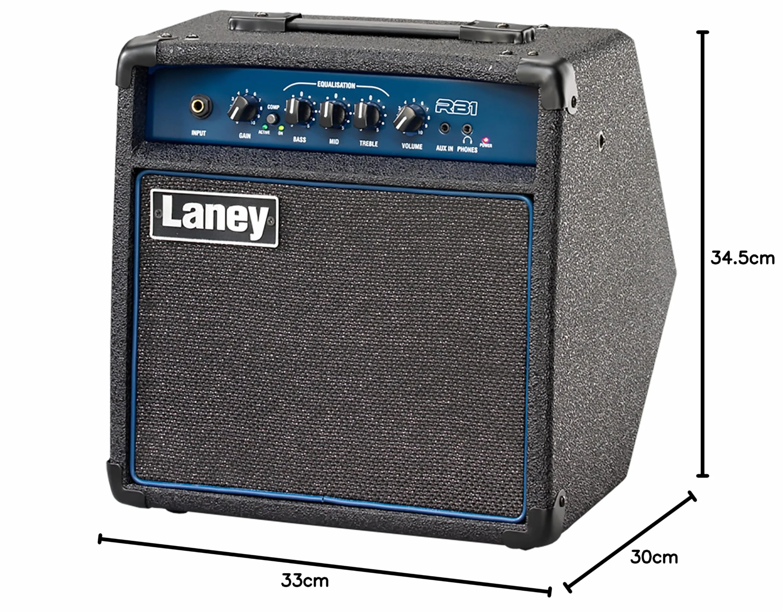 Laney RICHTER Series RB1 - Combo Amp do gitary basowej - 15 W - 20.3 cm głośnik niskotonowy