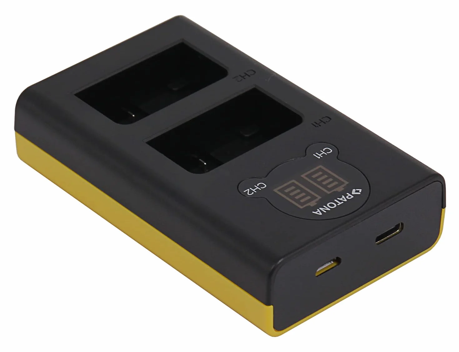 PATONA EN-EL25 EN-EL25 Ładowarka - 1911 USB Dual LCD Mini - Kompatybilna z Nikon Z50 Z fc - Zasilana przez USB-C lub Micro-USB