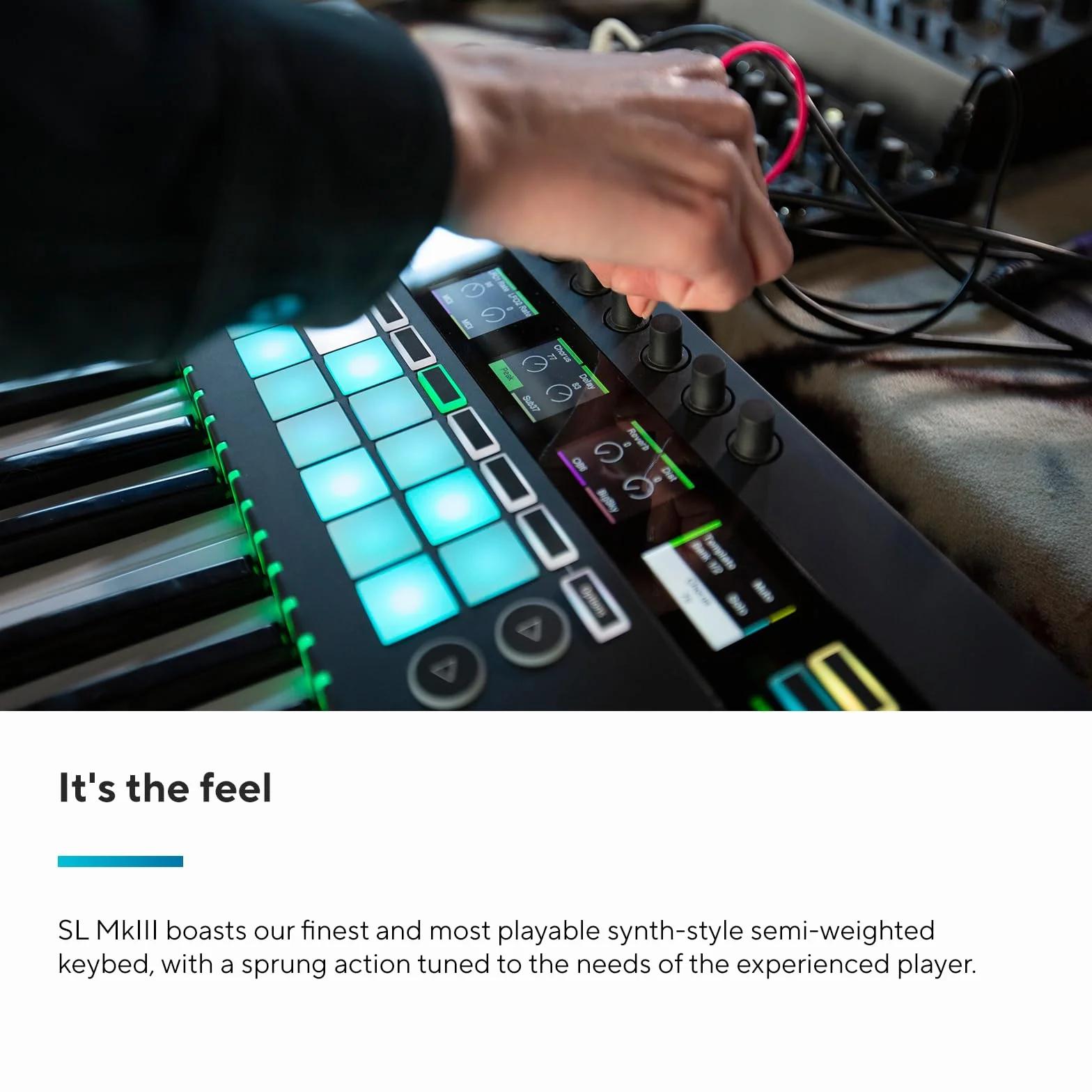 Novation 61Sl Mkiii Klawiatura Kontrolera, Czarny, 61 klawiszy