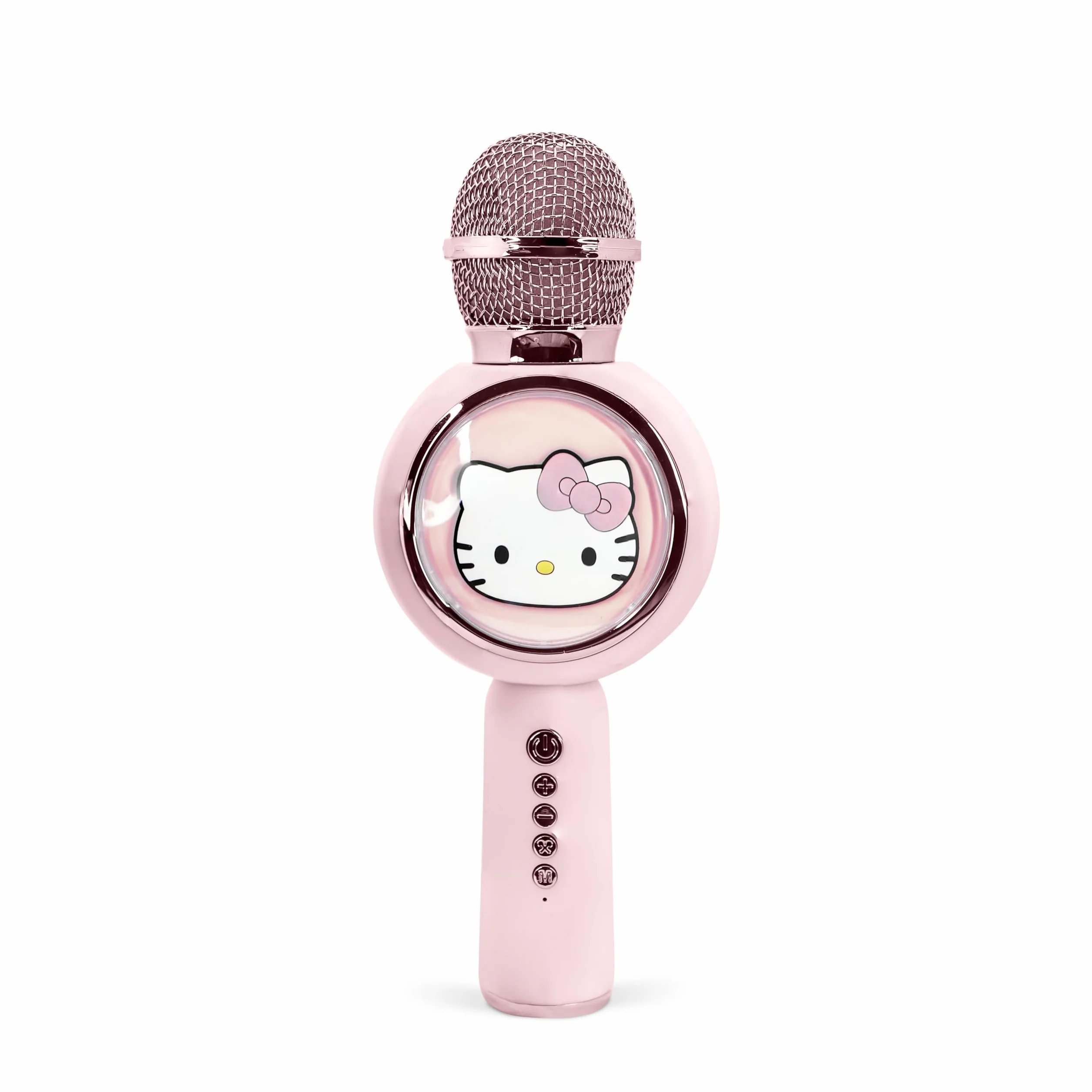 Hello Kitty mikrofon do karaoke z bezprzewodowym głośnikiem i diodami LED