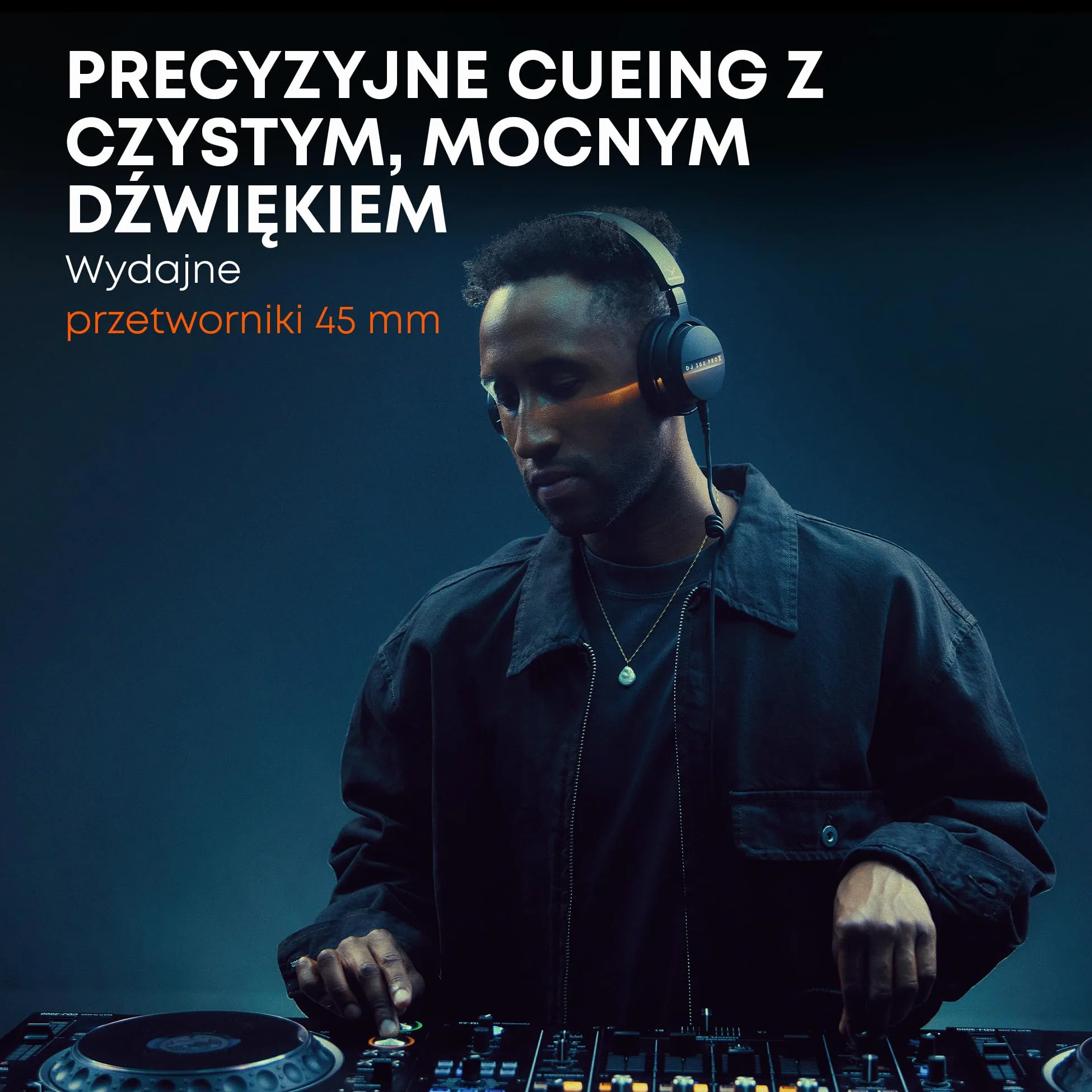 beyerdynamic DJ 300 PRO X Profesjonalne słuchawki DJ 2-w-1 On-/Over-Ear jako elastyczna funkcja stylu i użytkowania dla profesjonalnych DJ-ów