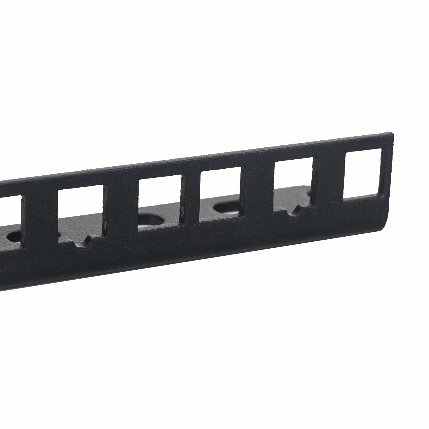 HMF 66802-02 szyna rack do szafy serwerowej | 2 sztuki | 10 cali | 2 HE | czarna