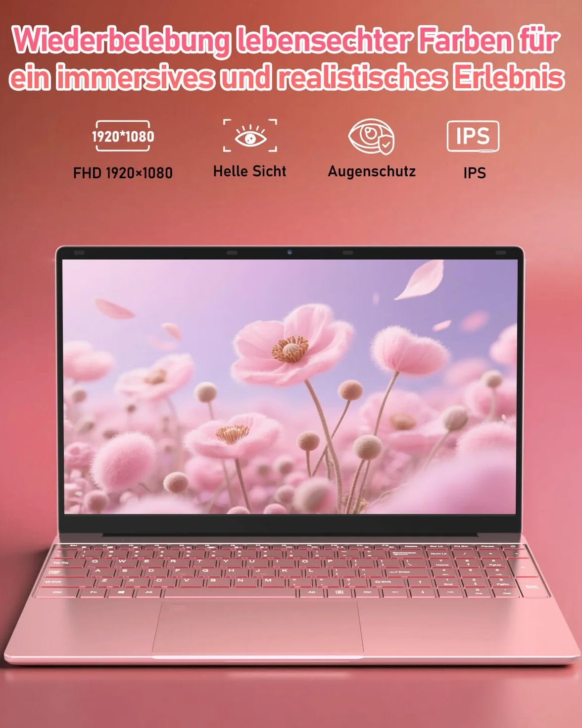 2025 najnowszy laptop FHD o przekątnej 15,6", 16 GB RAM 512GB SSD|Quad-Core Celeron 5205U|klawiatura QWERTY z podświetleniem|czytnik linii papilarnych|WiFi |HDMI|Notebook komputer dla firm i studentów